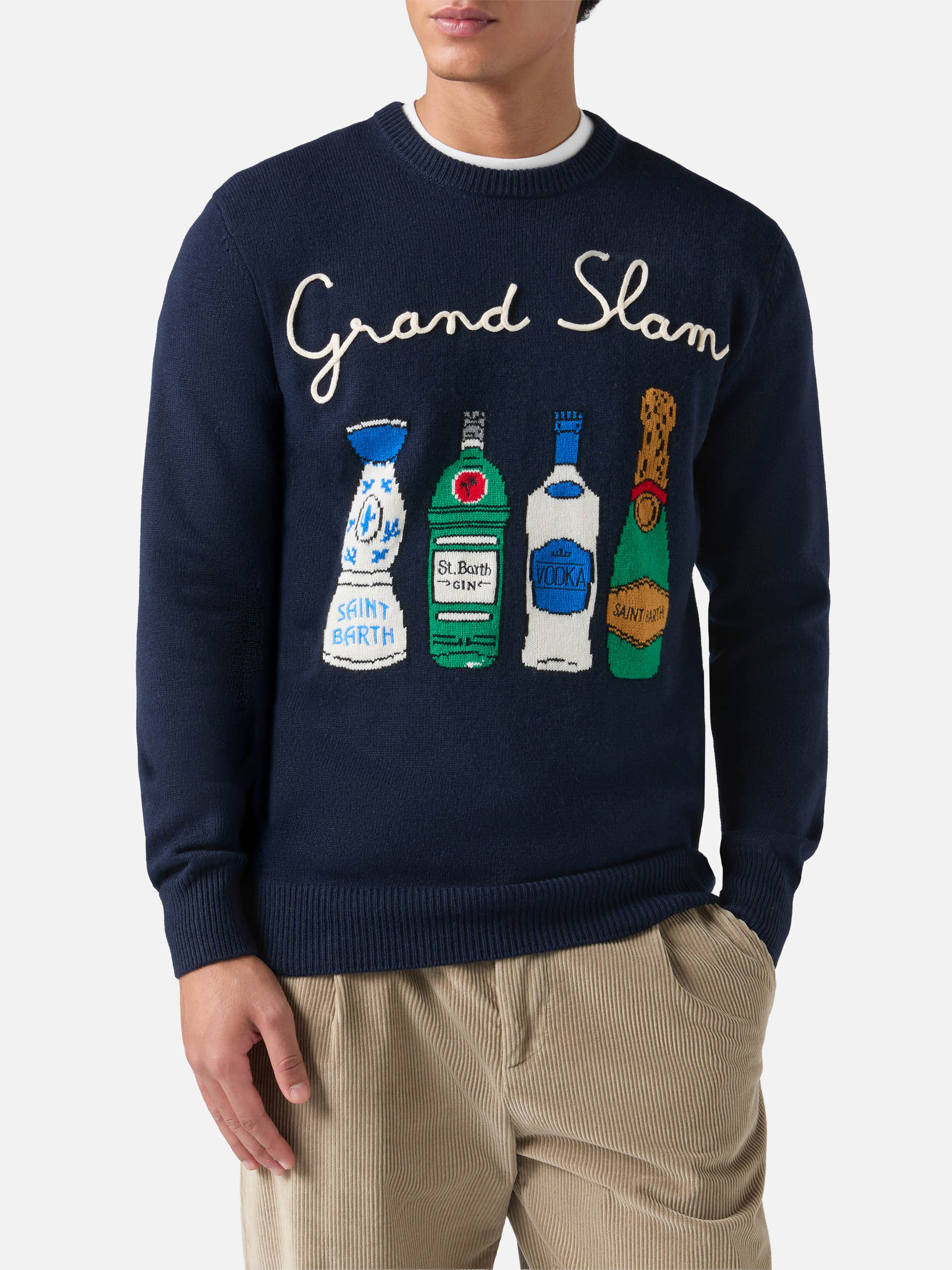 mc2-saint-barth-heron-maglione-girocollo-uomo-blu-navy-grand-slam image 1