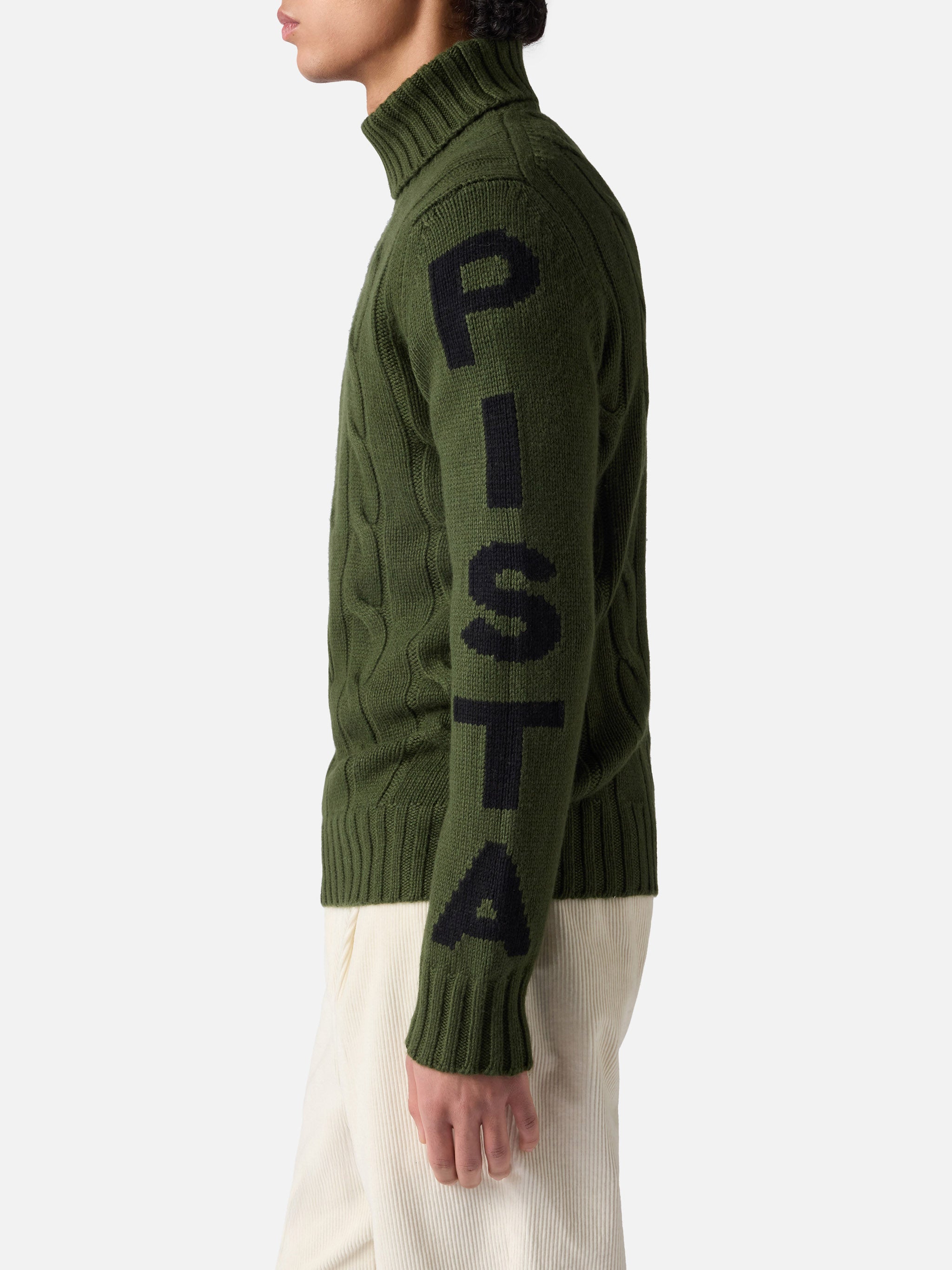 mc2-saint-barth-maglia-fisherman-uomo-collo-alto-jacquard-fuori-pista-verde-mili image 4