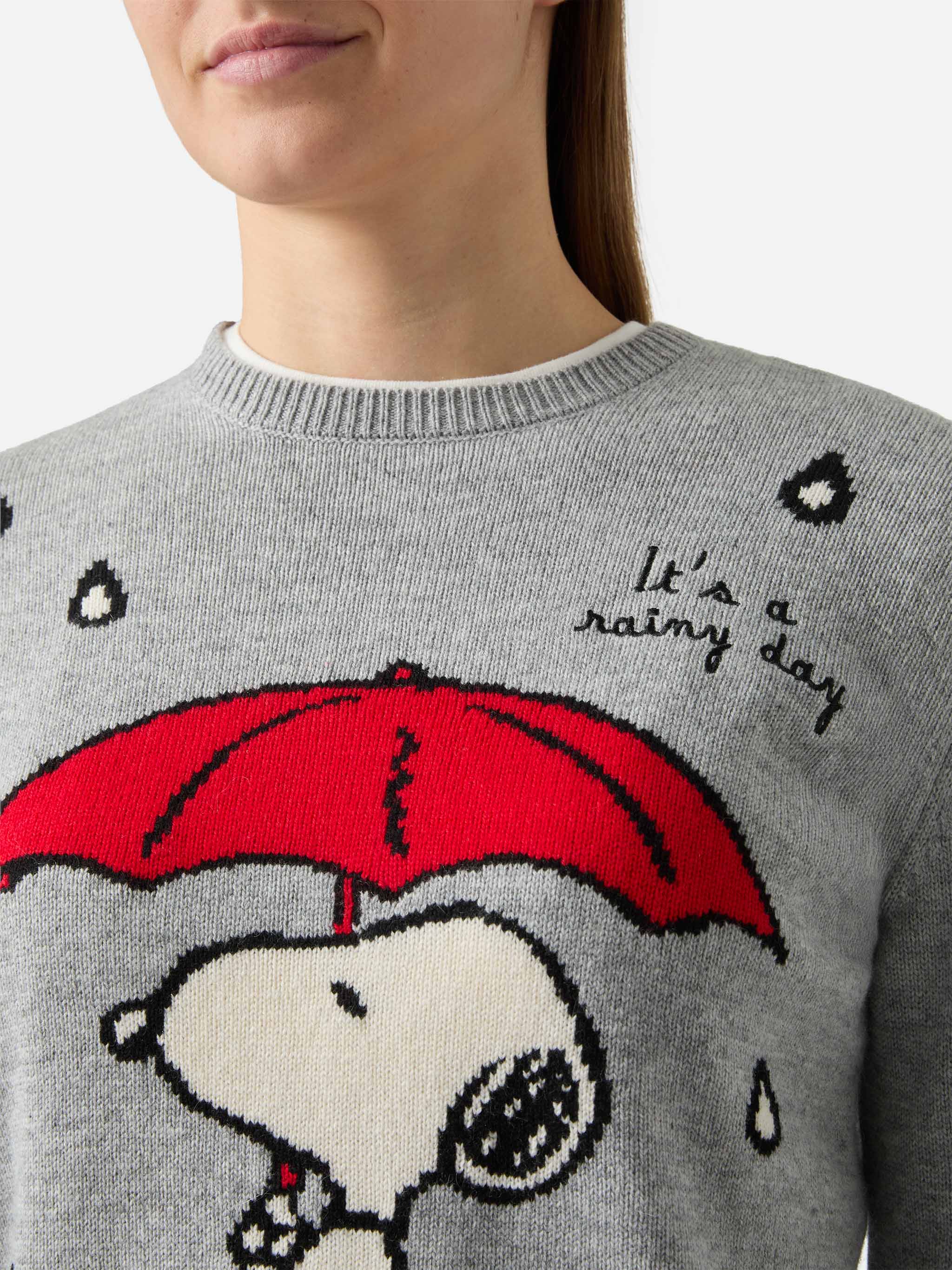 mc2-saint-barth-new-queen-maglione-donna-grigio-snoopy-peanuts-special-edition image 2