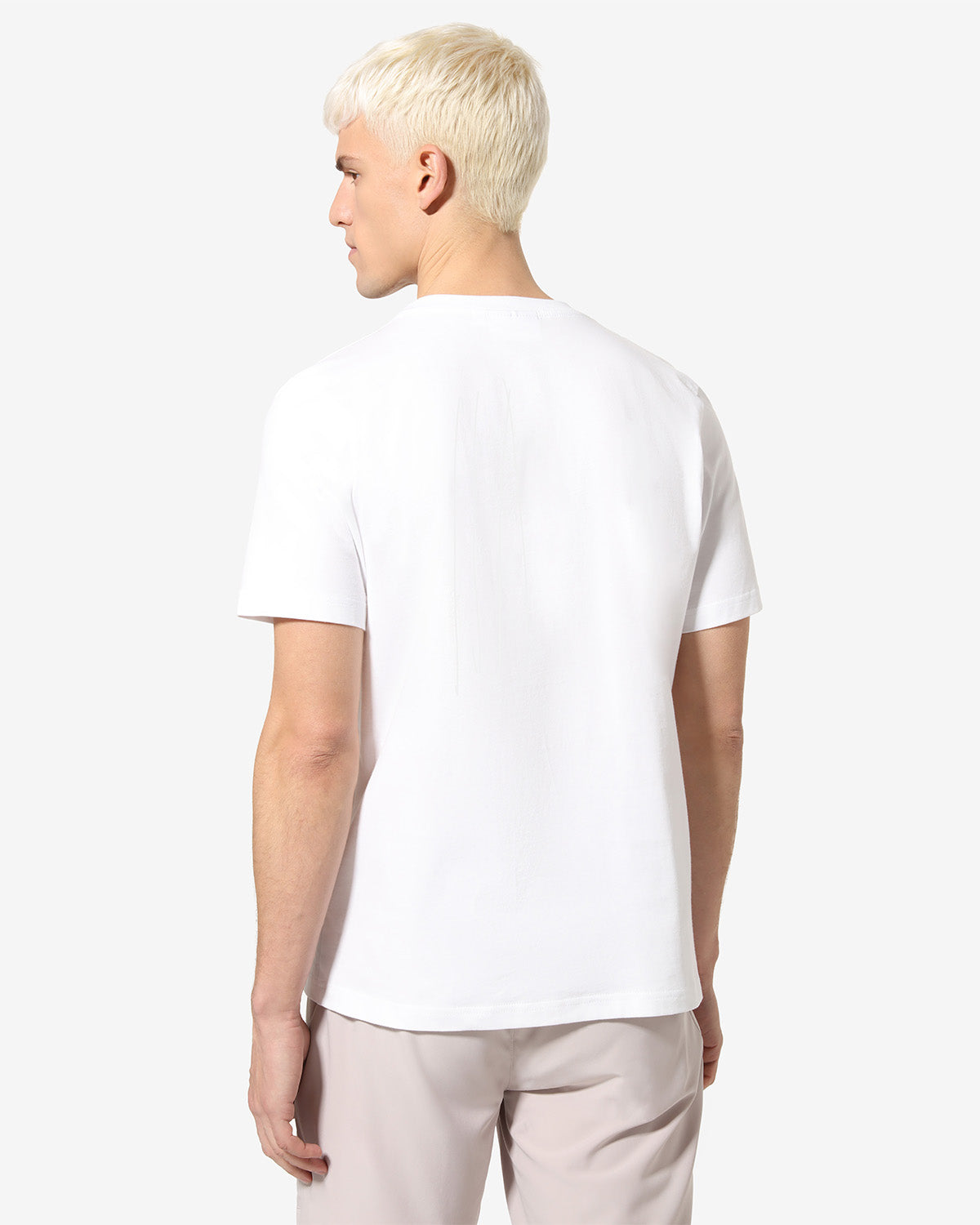 australian-urban-t-shirt-in-cotone-bianco-logo-olografico image 3
