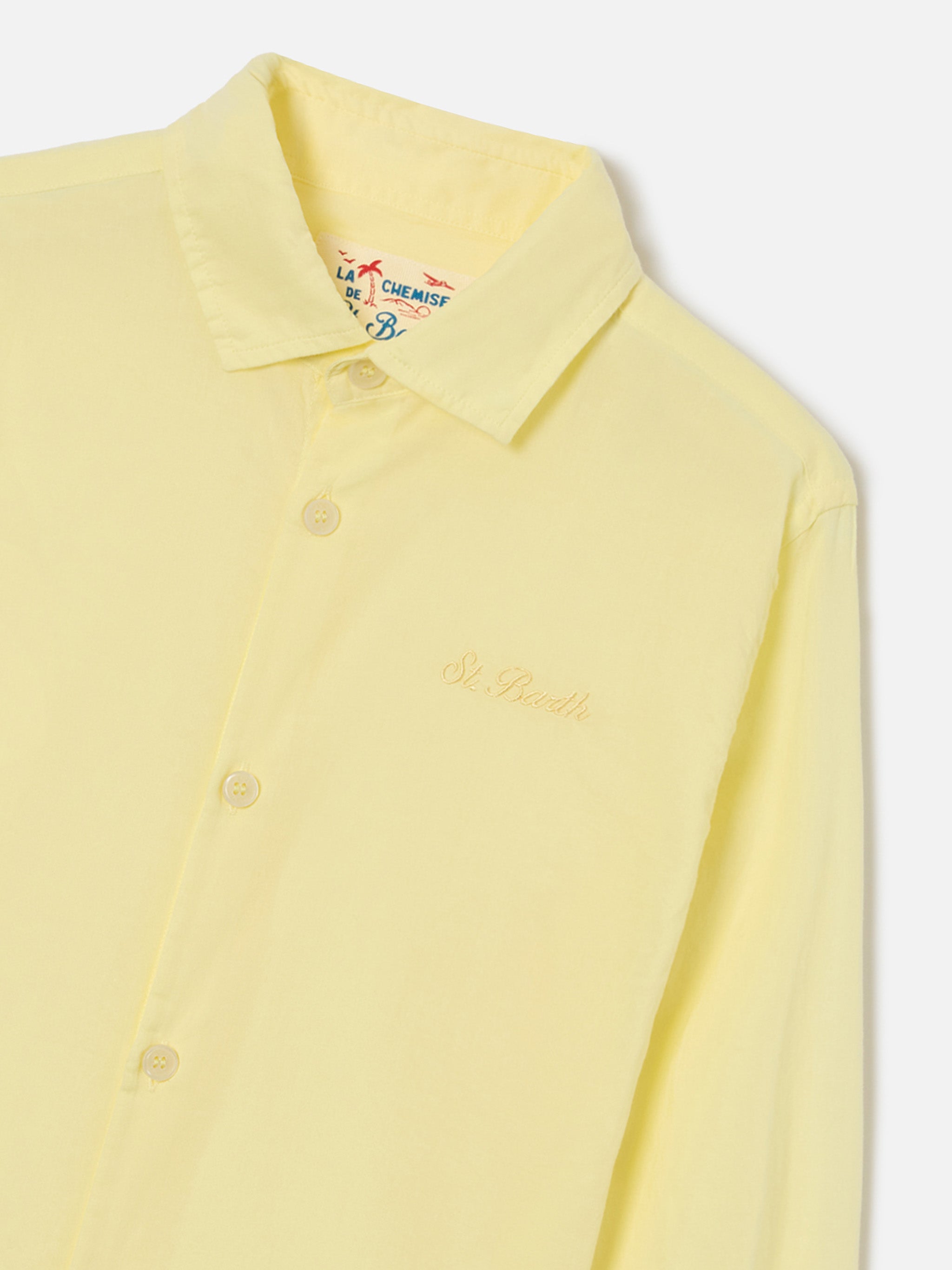 mc2-saint-barth-chemise-jr-camicia-bambino-cotone-voile-giallo-burro image 3