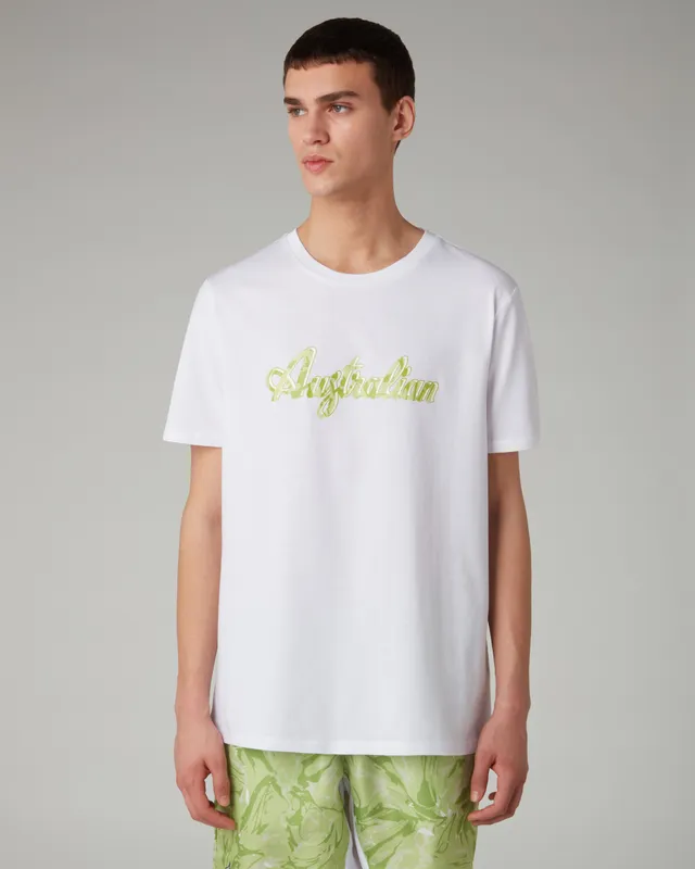 australian-logo-ripple-t-shirt-maglietta-cotone-bianca-regular image 1