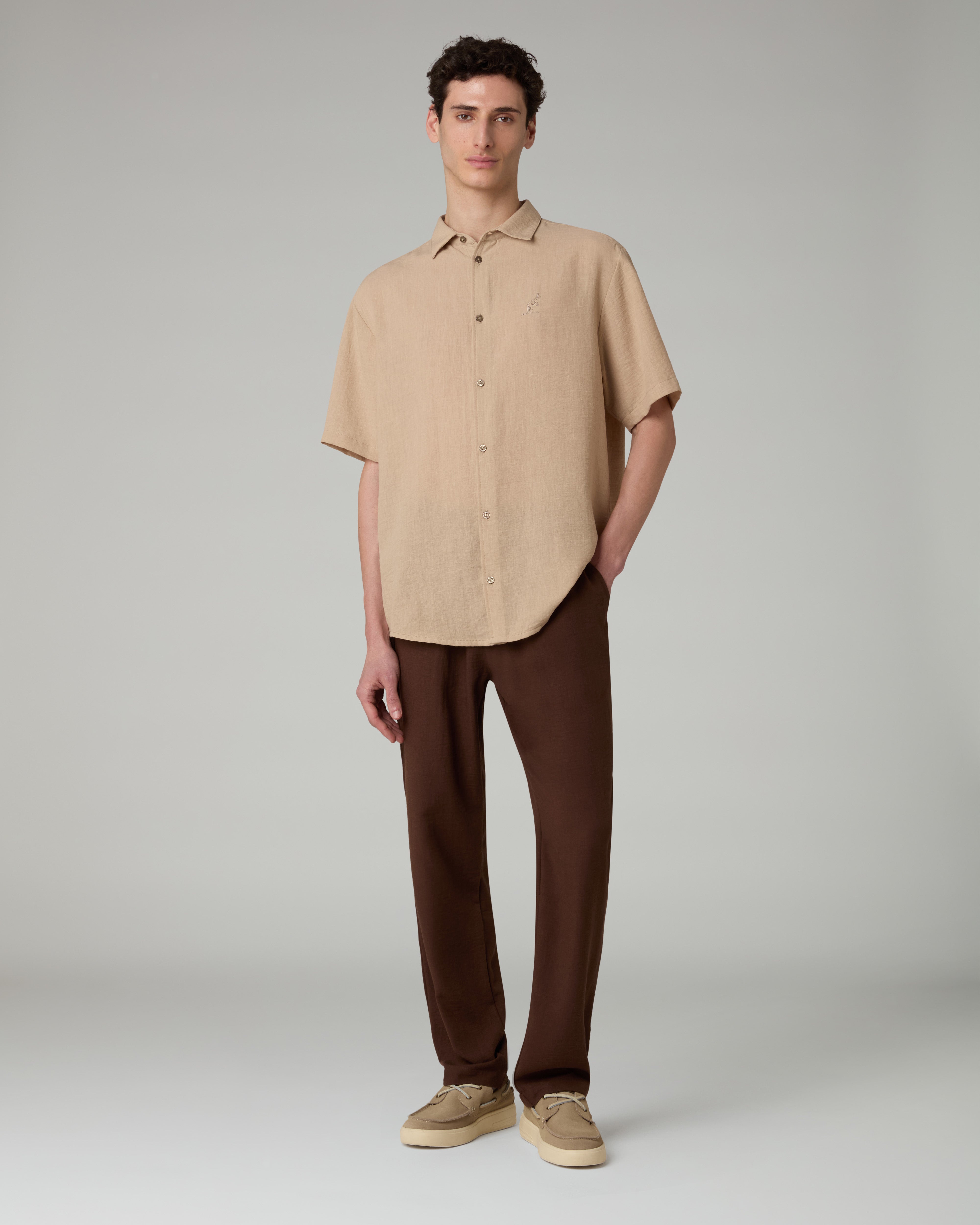 australian-doric-shirt-camicia-manica-corta-kaki image 2