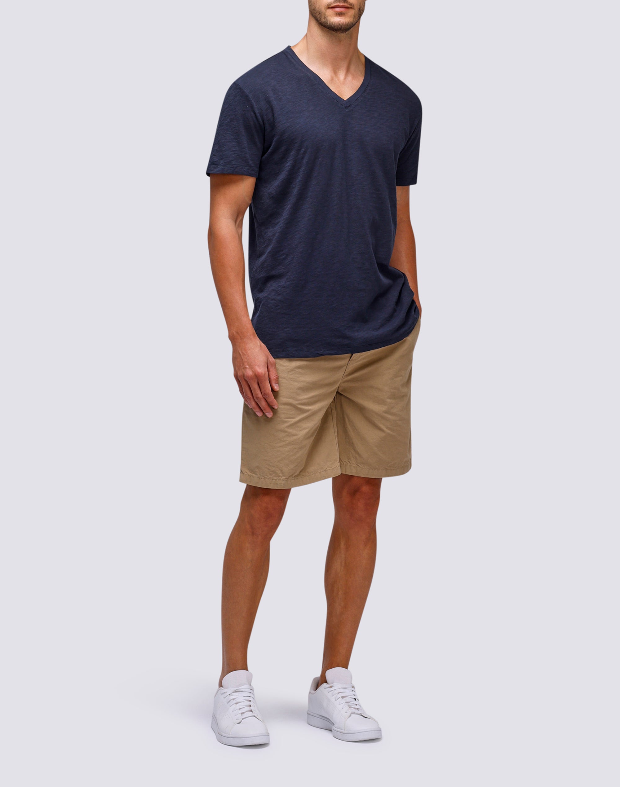 sundek-t-shirt-tinto-capo-uomo-scollo-a-v-mezza-manica-regular image 3
