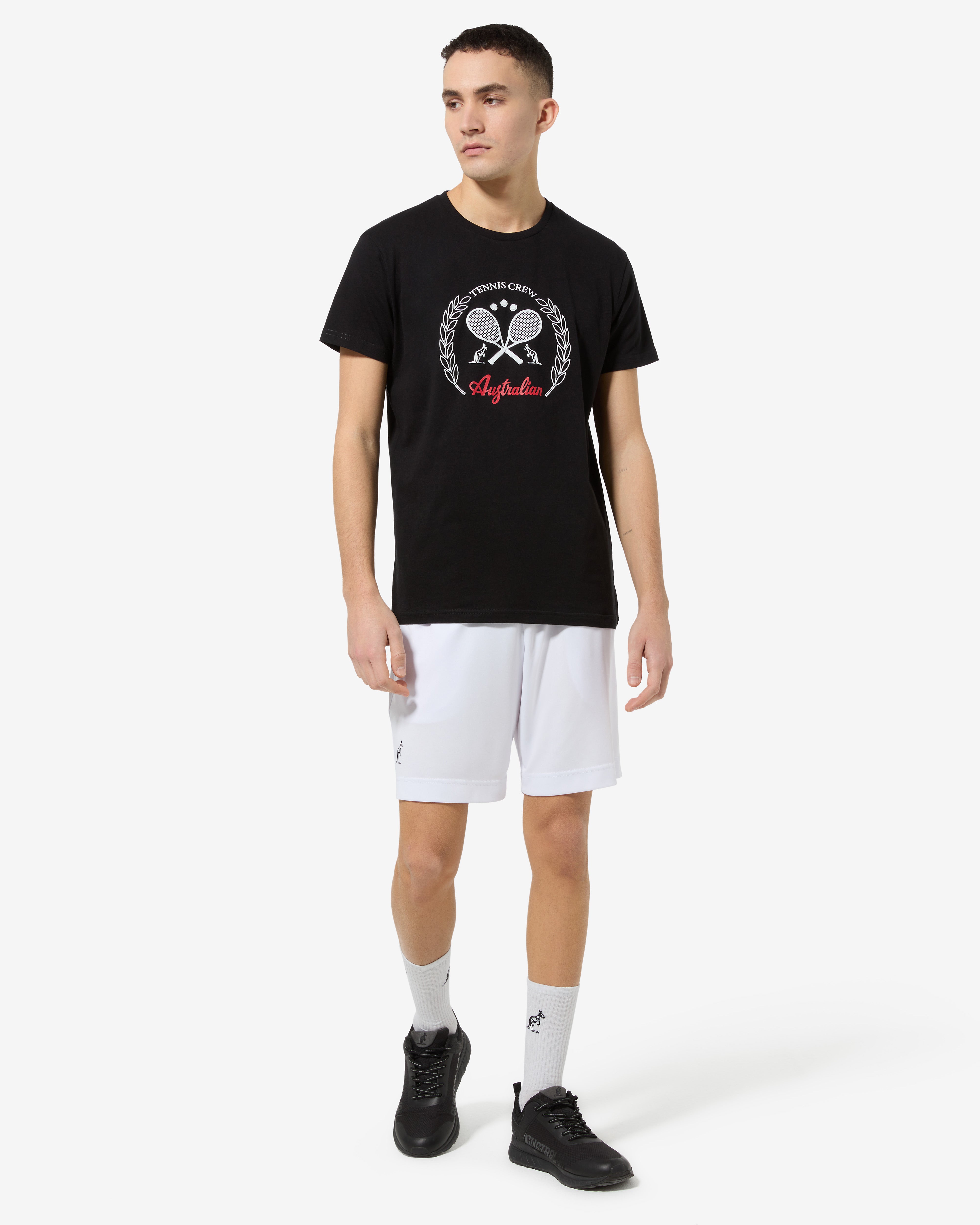 australian-tennis-crew-t-shirt-in-cotone-nera-regular image 4