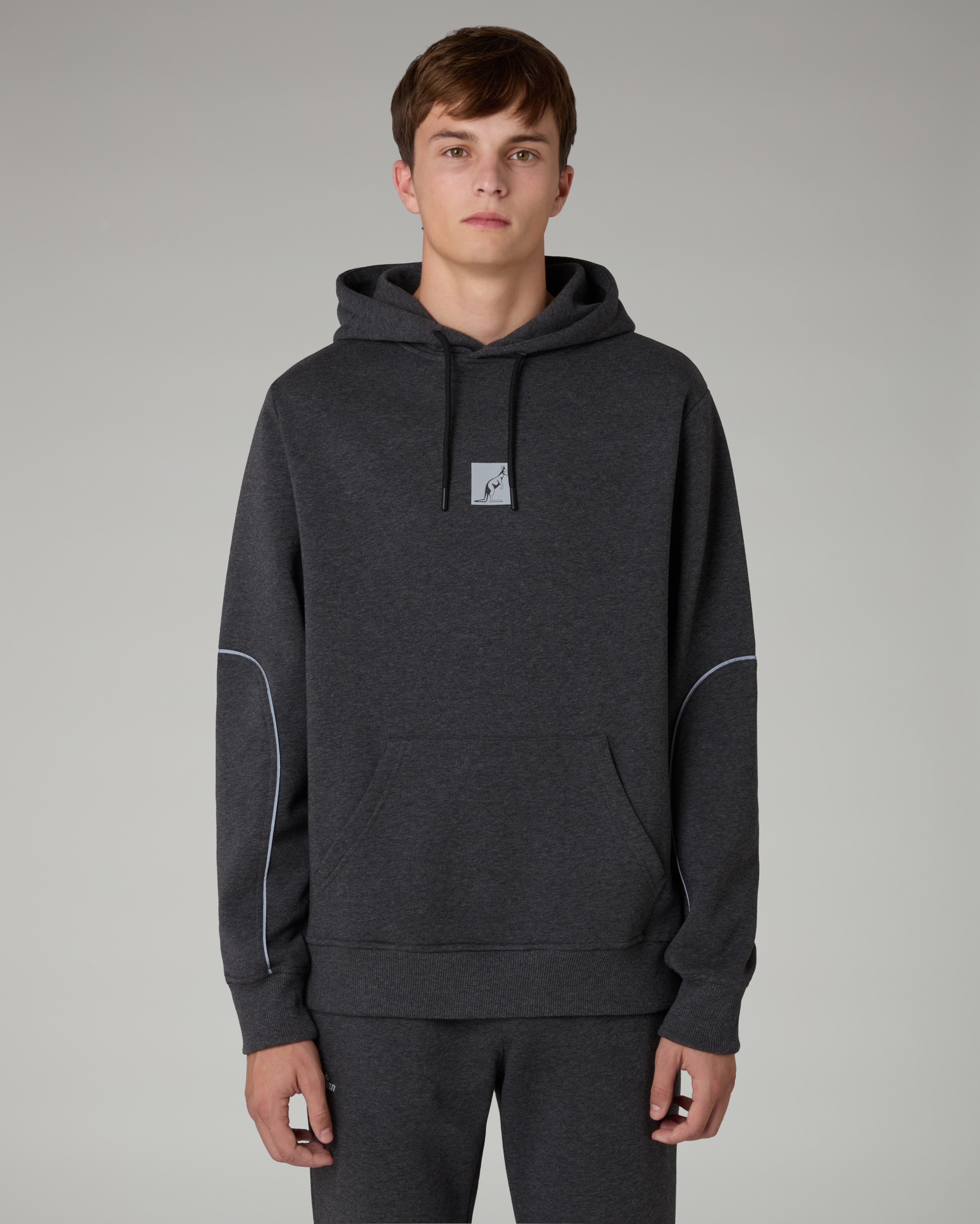 australian-nocturna-hoodie-felpa-con-cappuccio-antracite-melange image 1