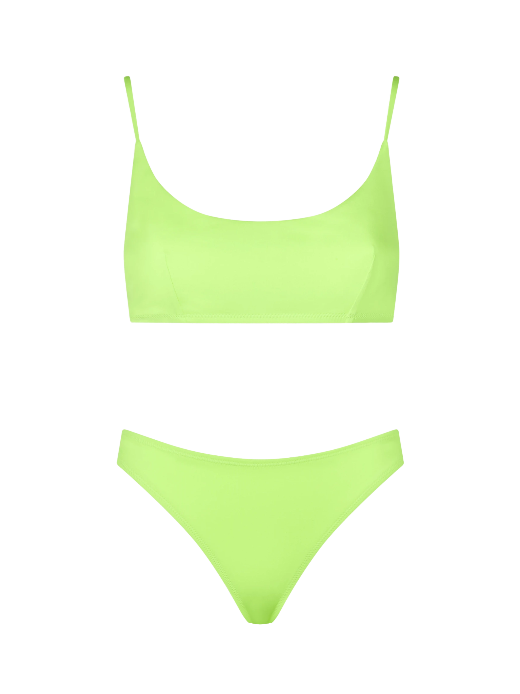 bikini-mc2-saint-barth-judy-naomi-bralette-giallo-fluo-tinta-unita image 1