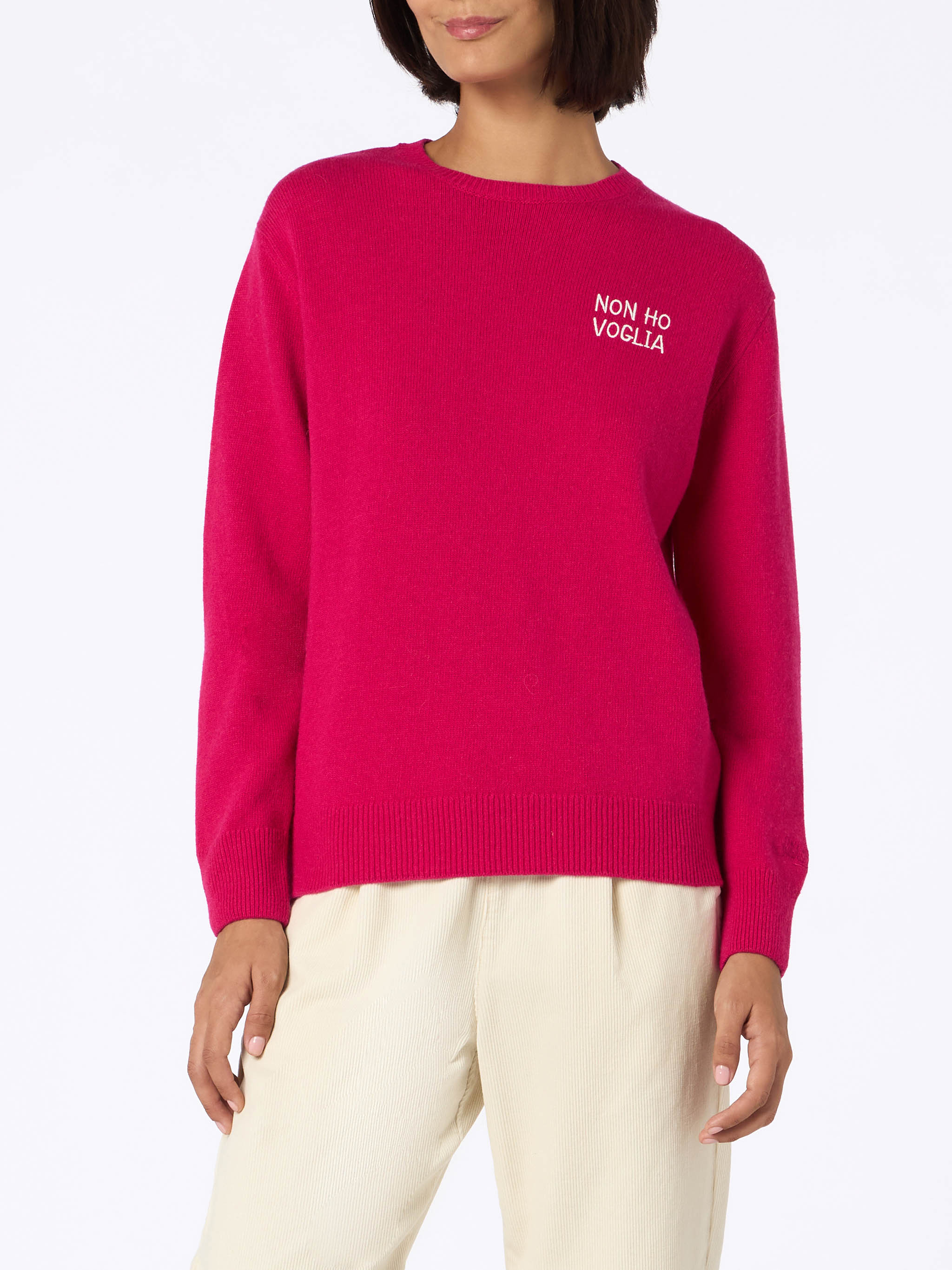 mc2-saint-barth-maglia-new-queen-donna-bordeaux-ricamo-non-ho-voglia image 2