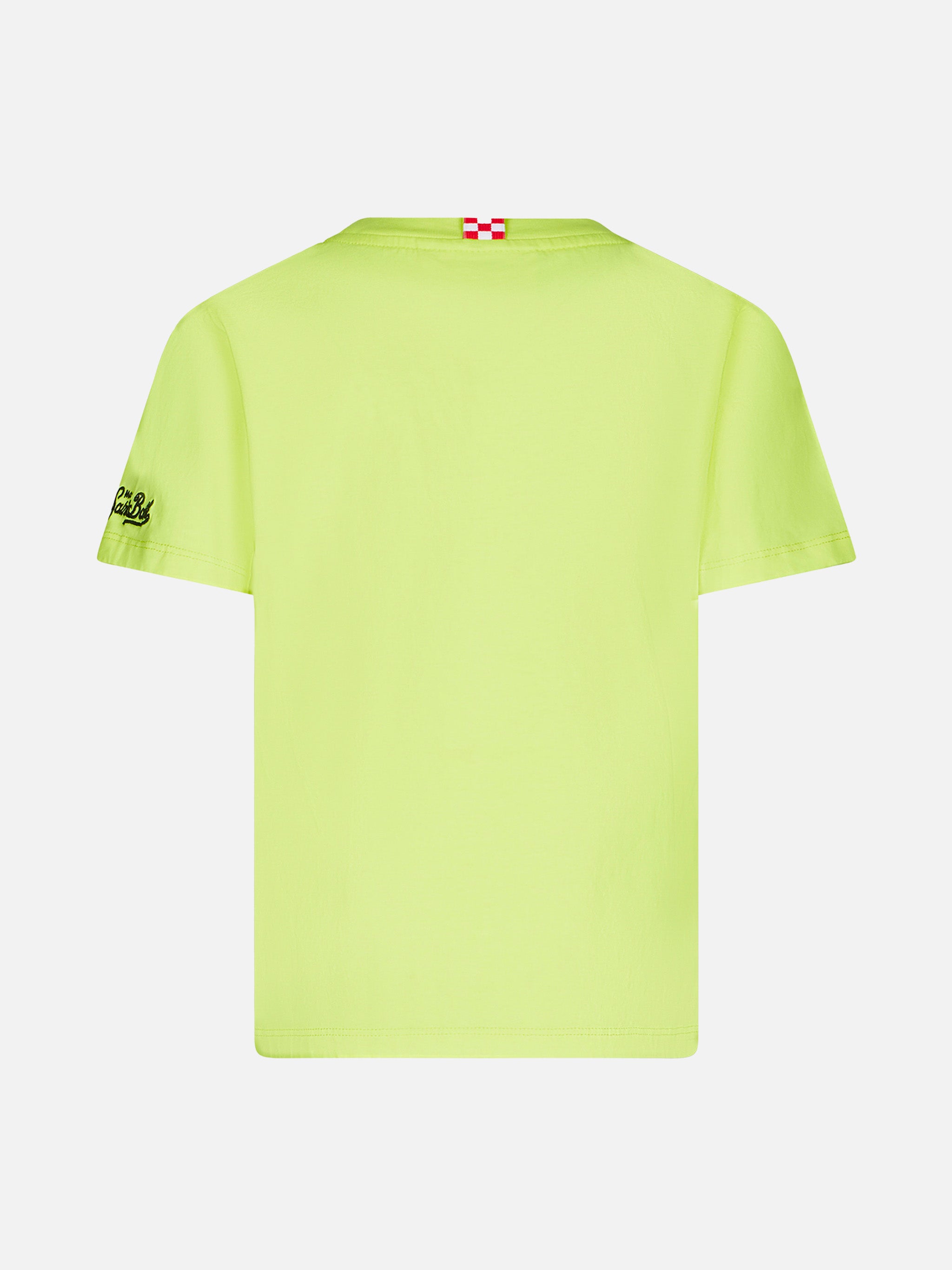 mc2-saint-barth-t-shirt-bambino-st-barth-surfer-in-cotone-gialla image 3