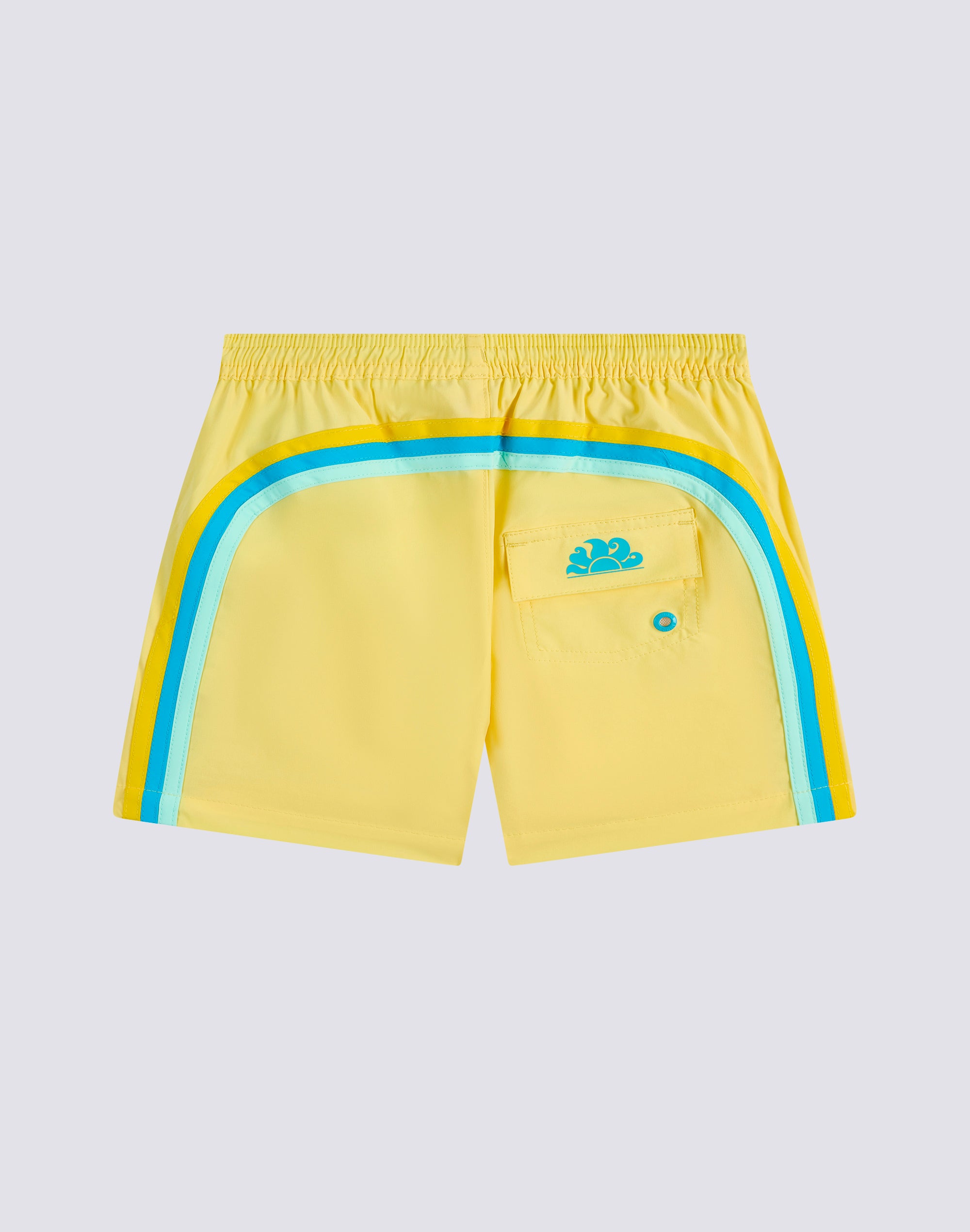 sundek-costume-mare-bambino-corto-4-way-stretch-con-arcobaleno image 1