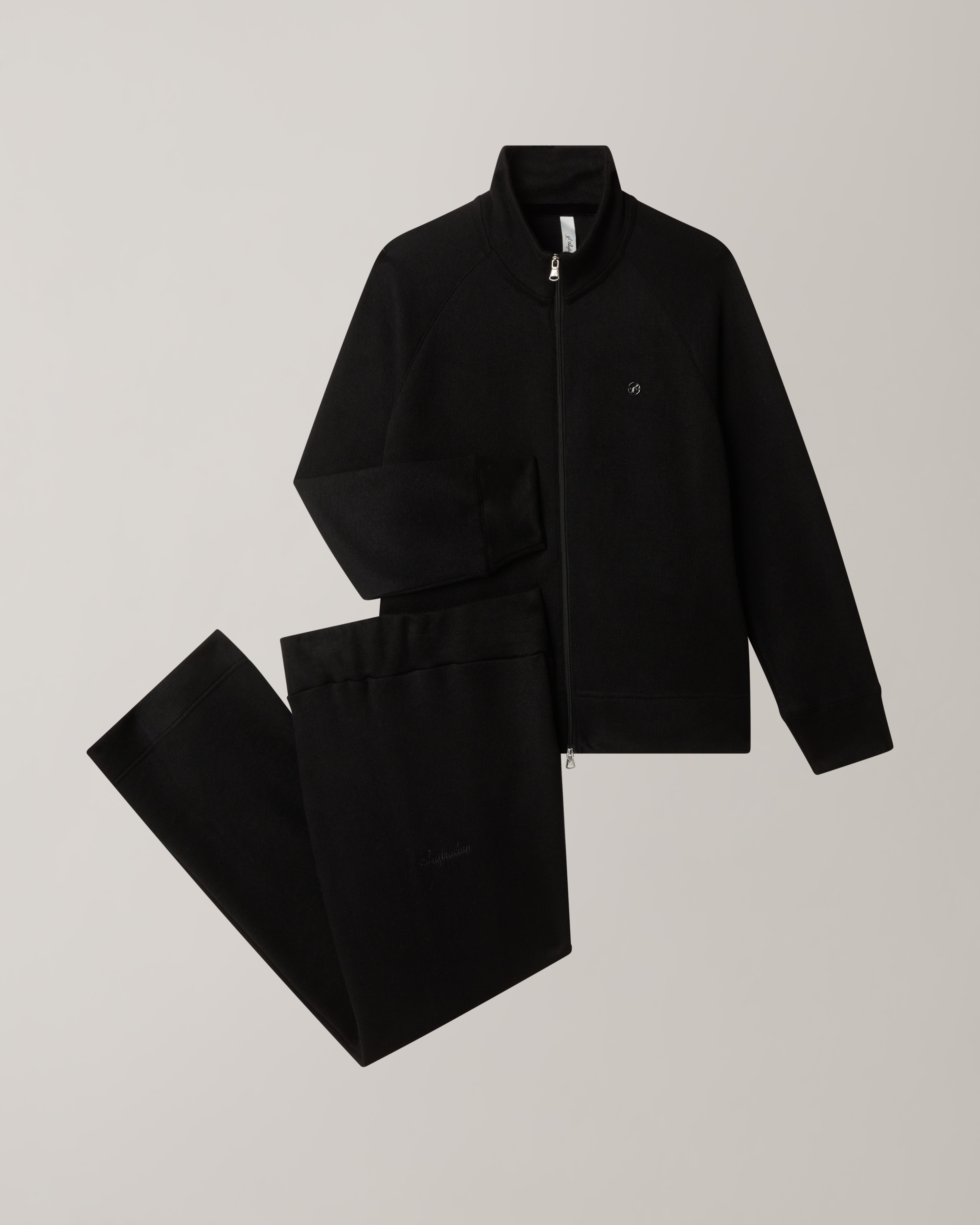 australian-comfy-minou-tracksuit-tuta-uomo-nera-in-tessuto-minou-made-in-italy image 7