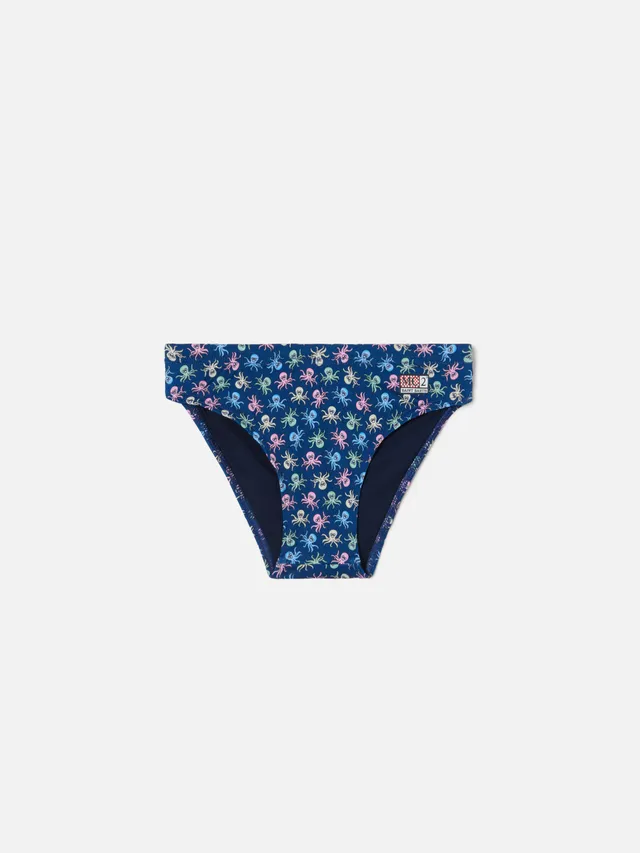 mc2-saint-barth-slip-mare-bambino-billy-blu-navy-stampa-polipi image 1