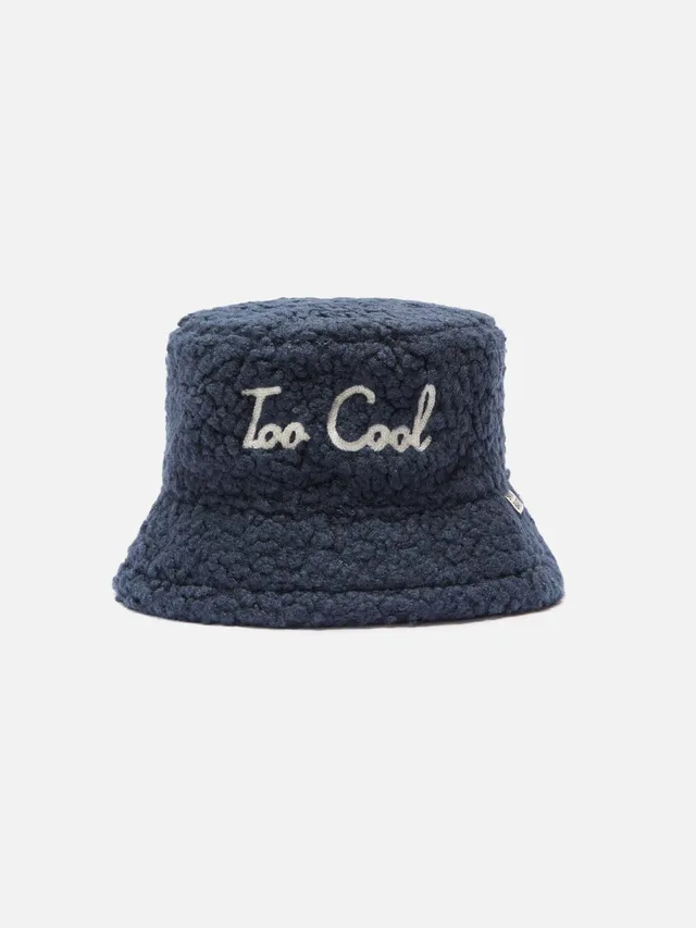 mc2-saint-barth-jude-cappello-bucket-in-sherpa-blu-con-ricamo-too-cool image 1