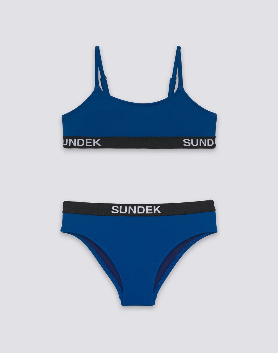 sundek-g421-bikini-bambina-top-fascia-slip-fisso-con-logo image 1