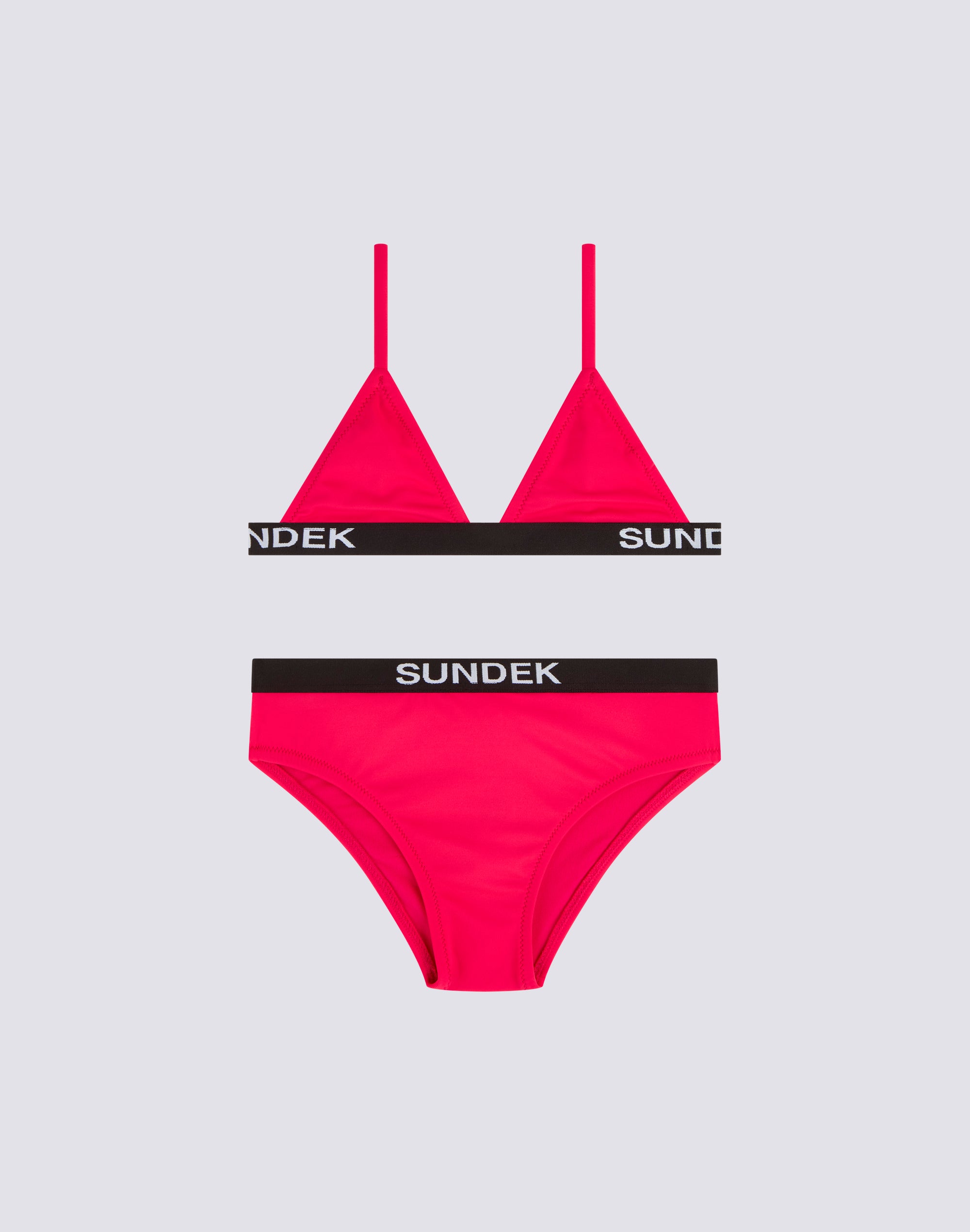 sundek-bambina-bikini-top-triangolo-slip-fisso-elastico-logo-tinta-unita image 1