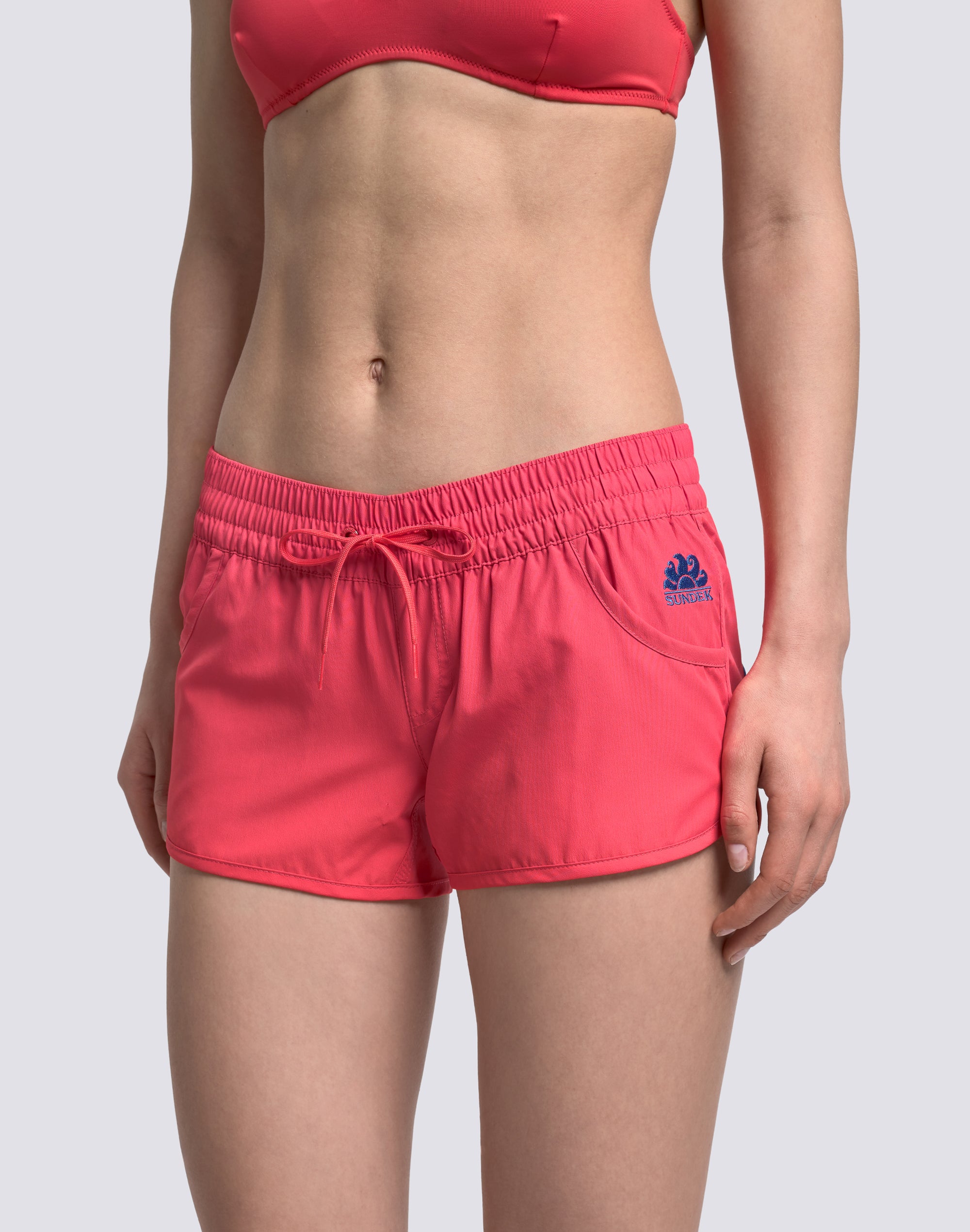 sundek-margate-pantaloncino-mare-corto-da-donna-in-tessuto-repreve-arcobaleno image 4