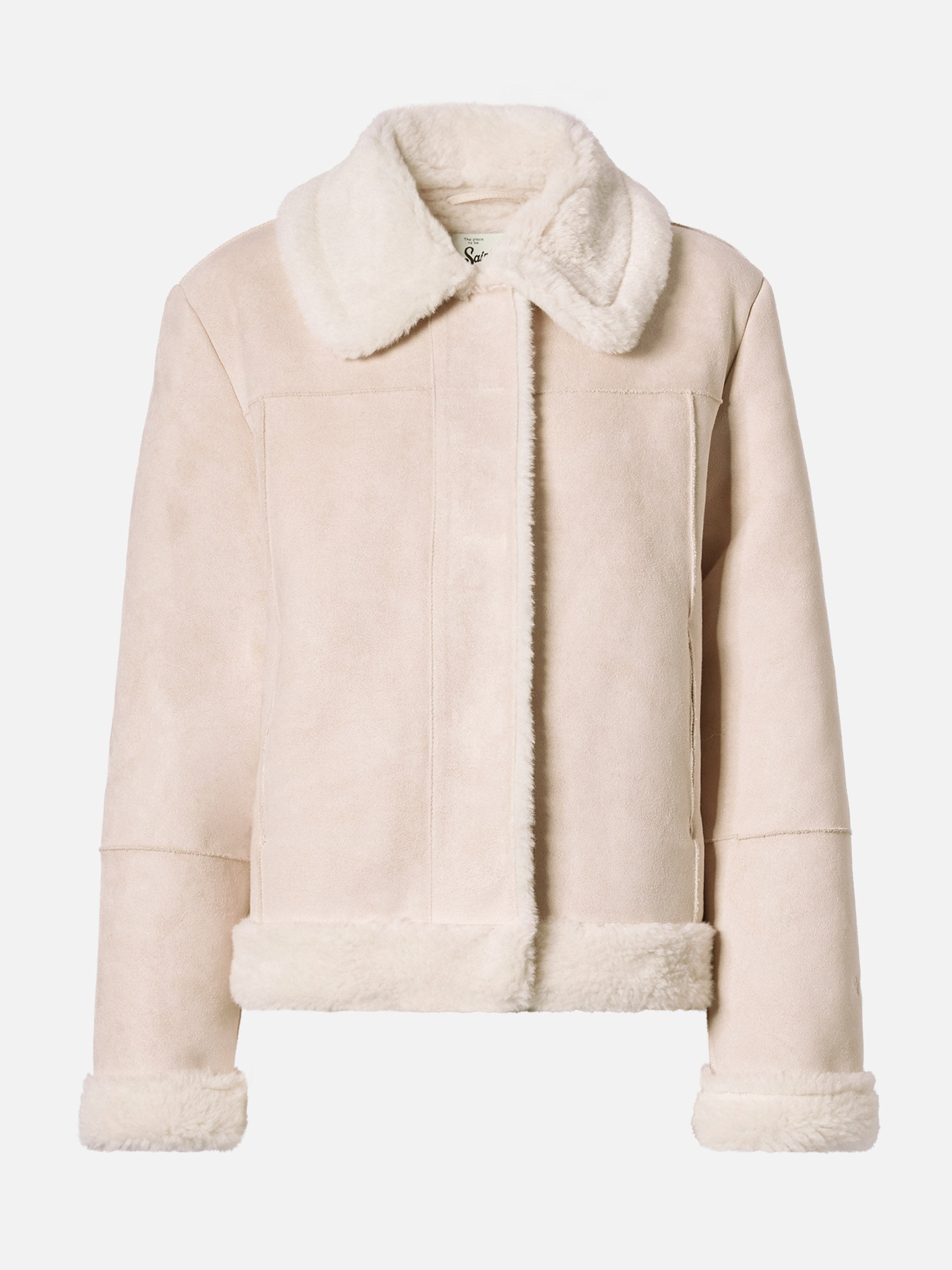 mc2-saint-barth-giacca-lorayne-in-eco-montone-cream-con-bordi-in-shearling image 6