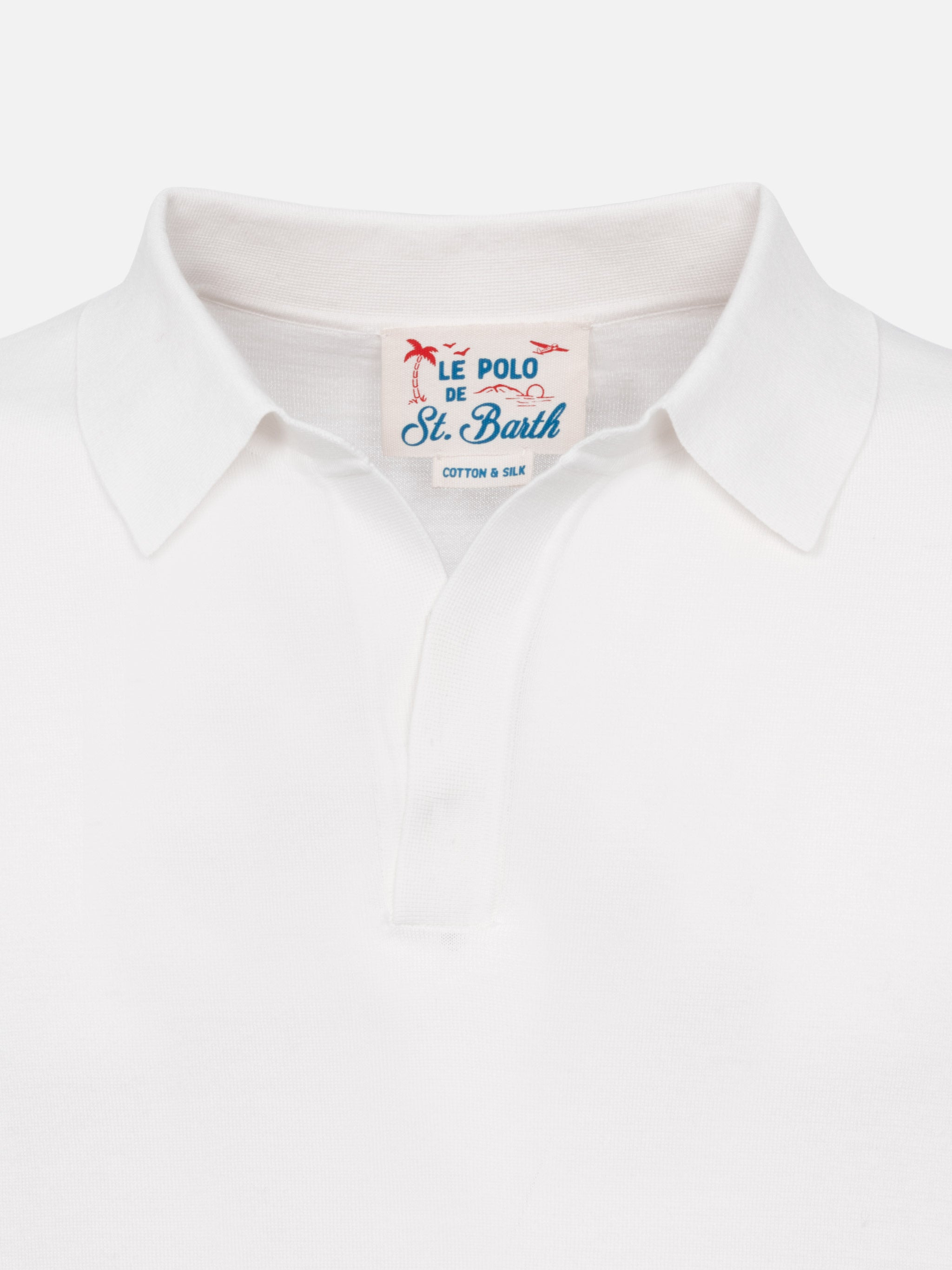 mc2-saint-barth-sloan-polo-uomo-maglia-seta-cotone-bianca image 6