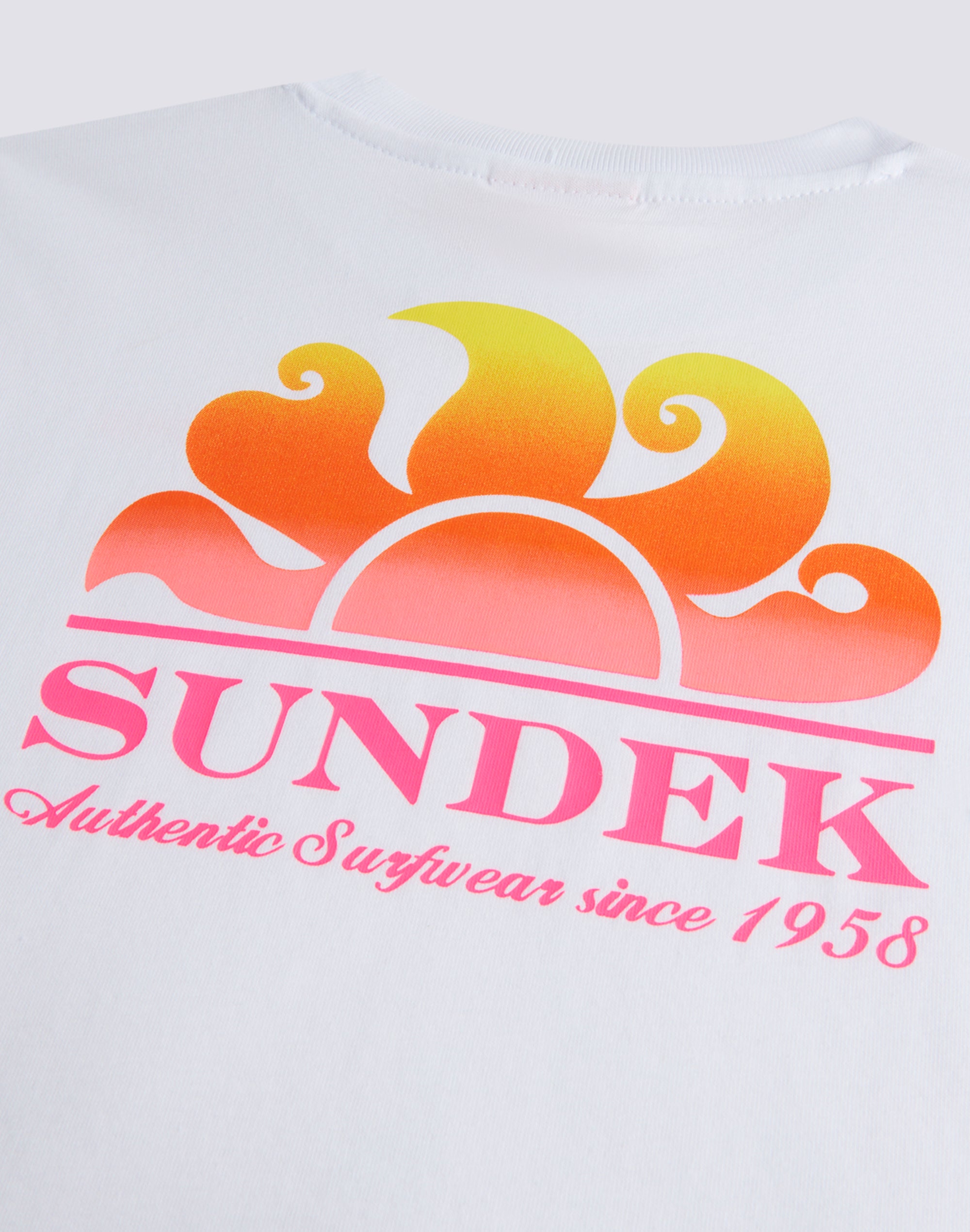 sundek-t-shirt-bambina-con-logo-degrad-in-jersey-di-cotone image 3