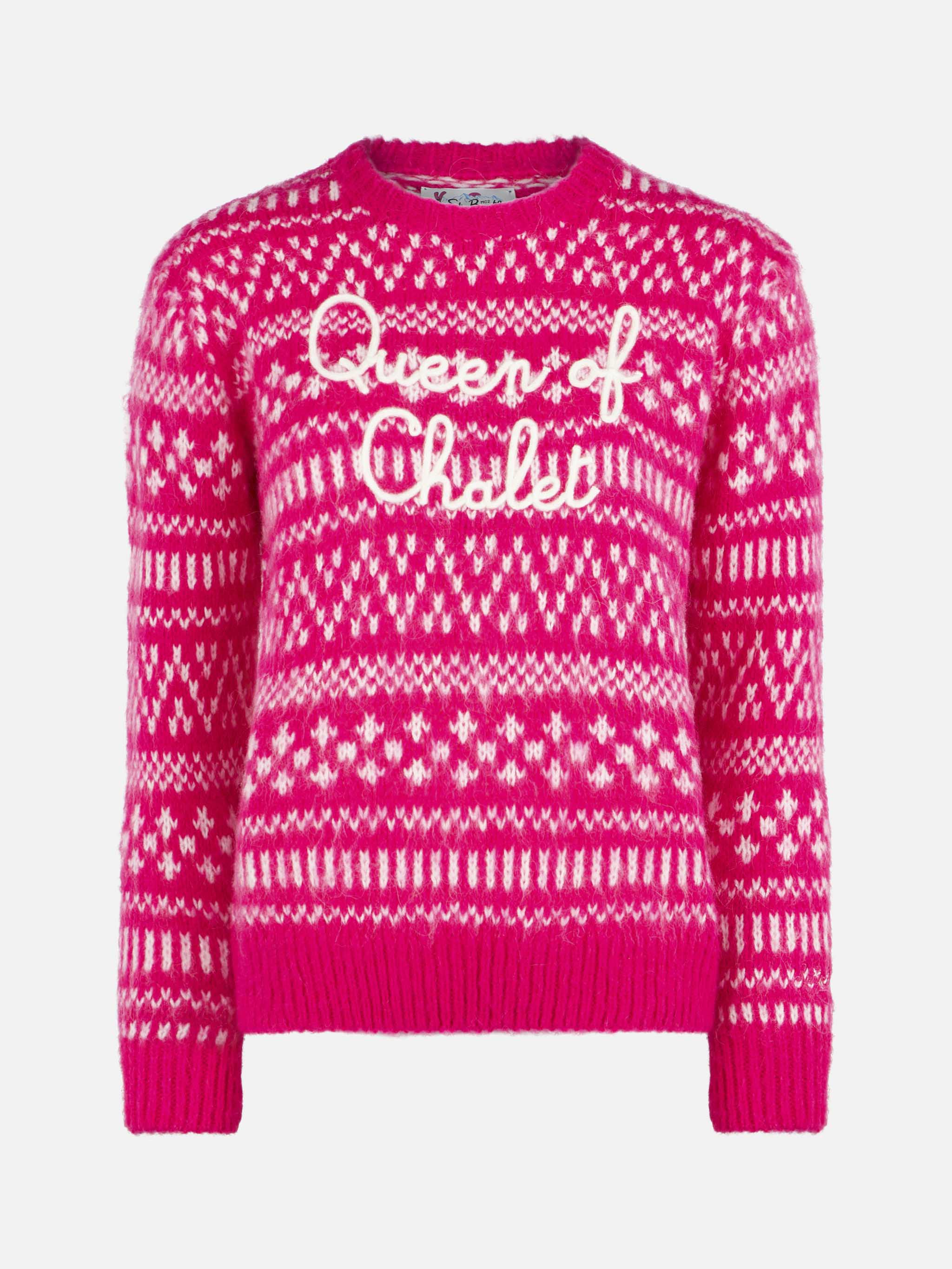 mc2-saint-barth-new-queen-que0025-maglia-donna-fucsia-queen-of-chalet-fair-isle image 4