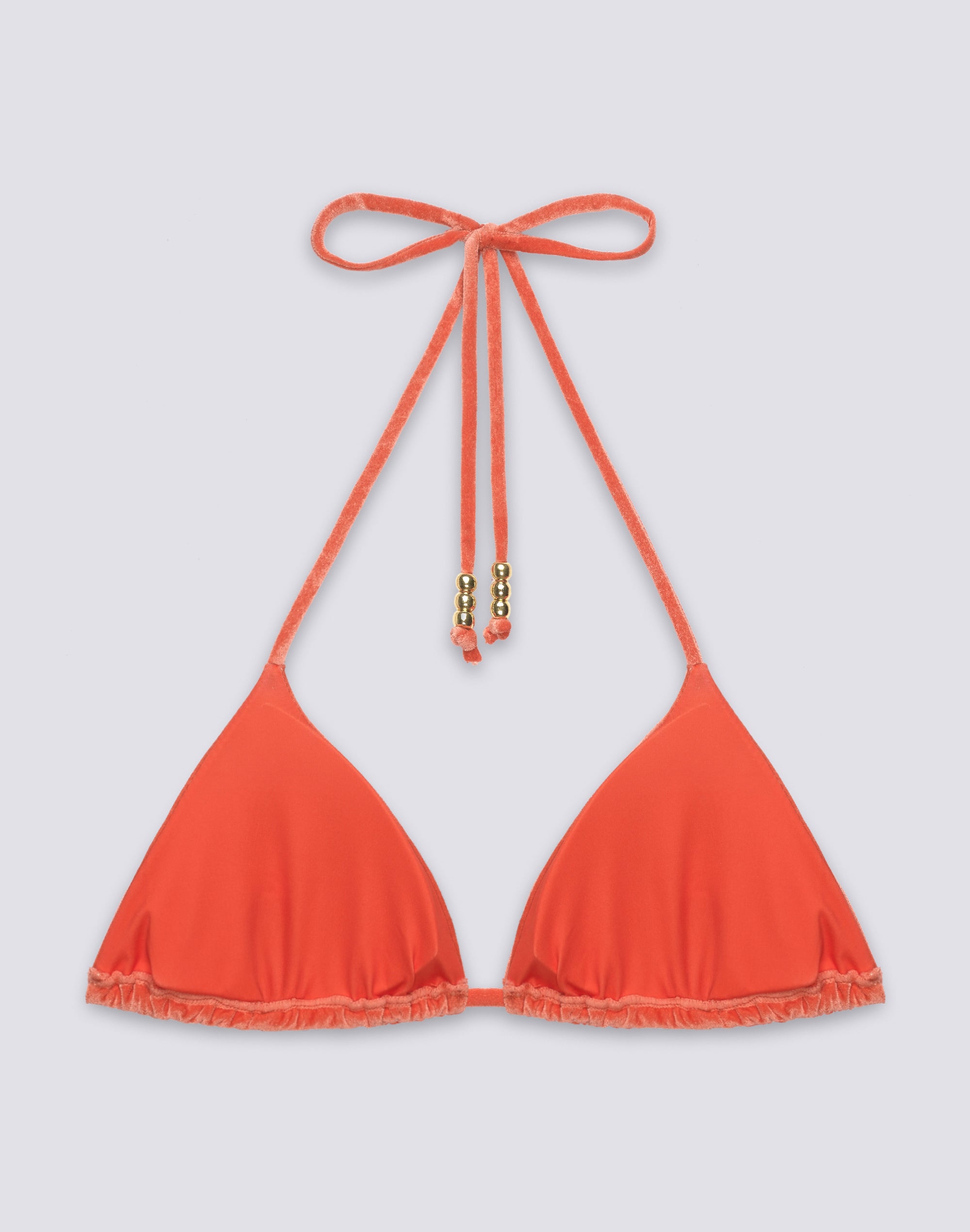 sundek-jennifer-bikini-top-donna-triangolo-regolabile-velluto-perline image 2