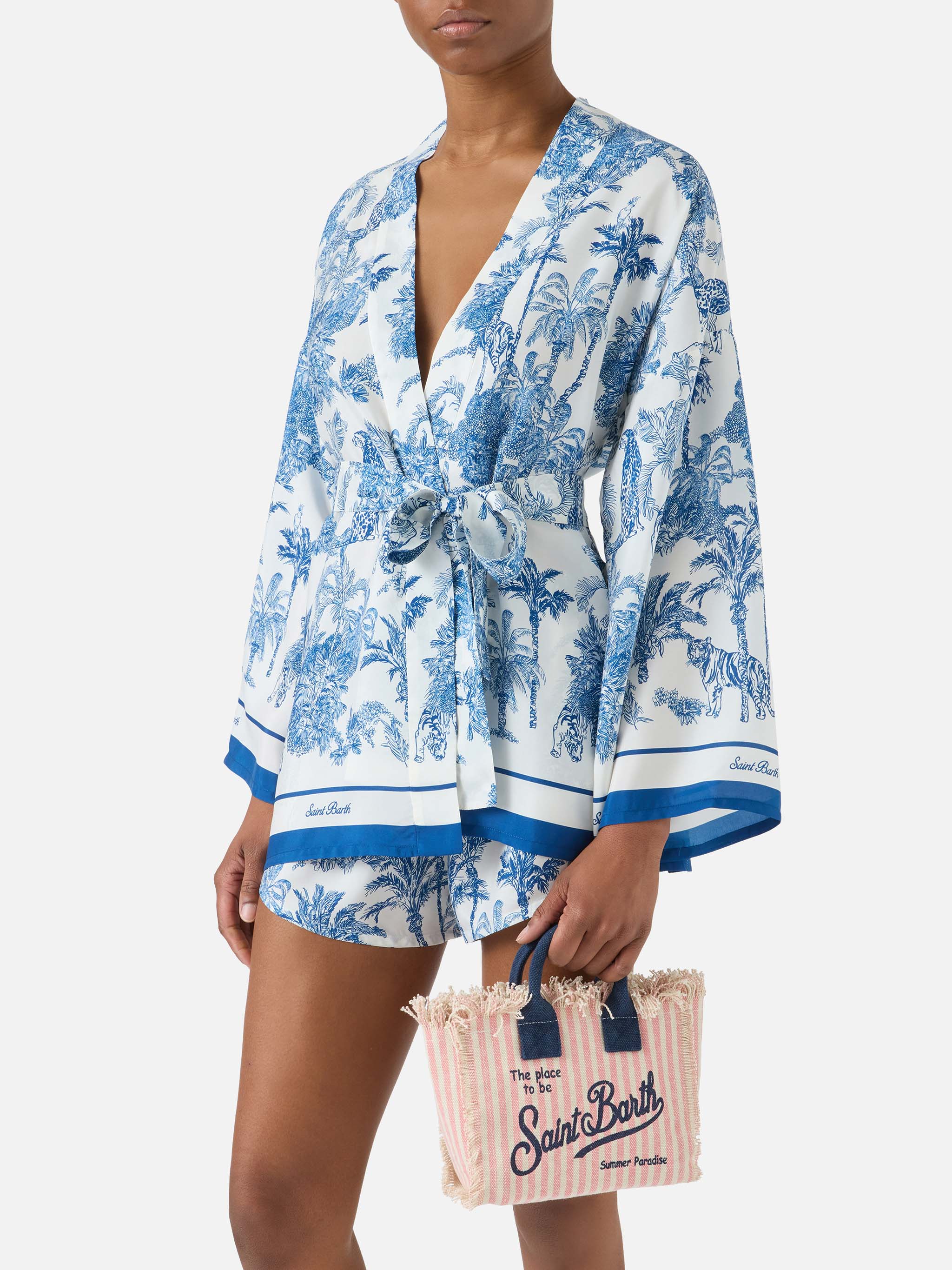 mc2-saint-barth-vanity-mini-borsa-in-canvas-a-righe-rosa-con-dettagli-blu image 2