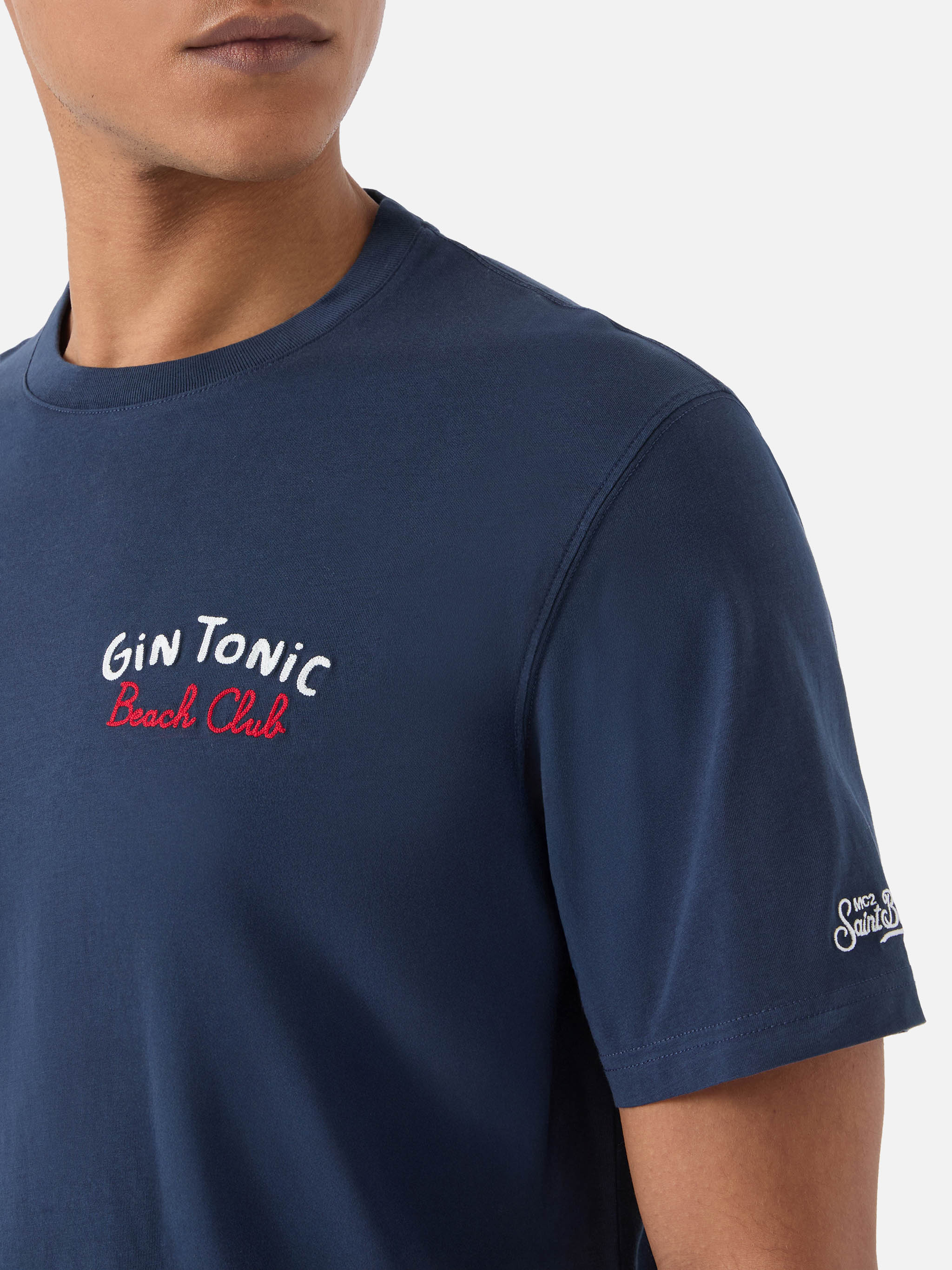 t-shirt-mc2-saint-barth-portland-blu-con-ricamo-gin-tonic-beach-club-fronte-e-re image 2