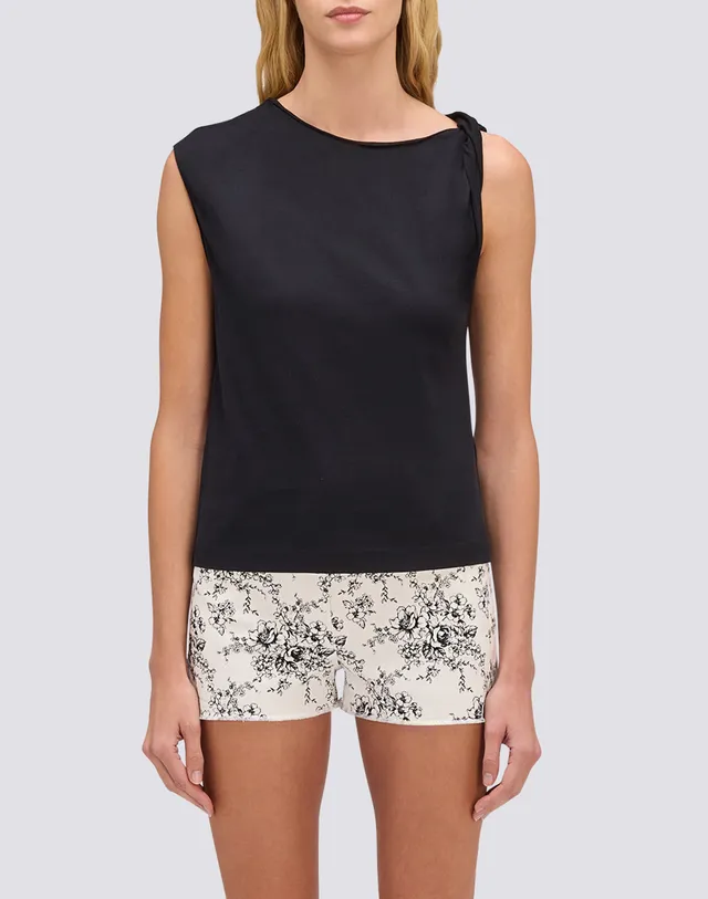 sundek-canotta-donna-in-cotone-jersey-con-nodo-sulla-spalla image 1