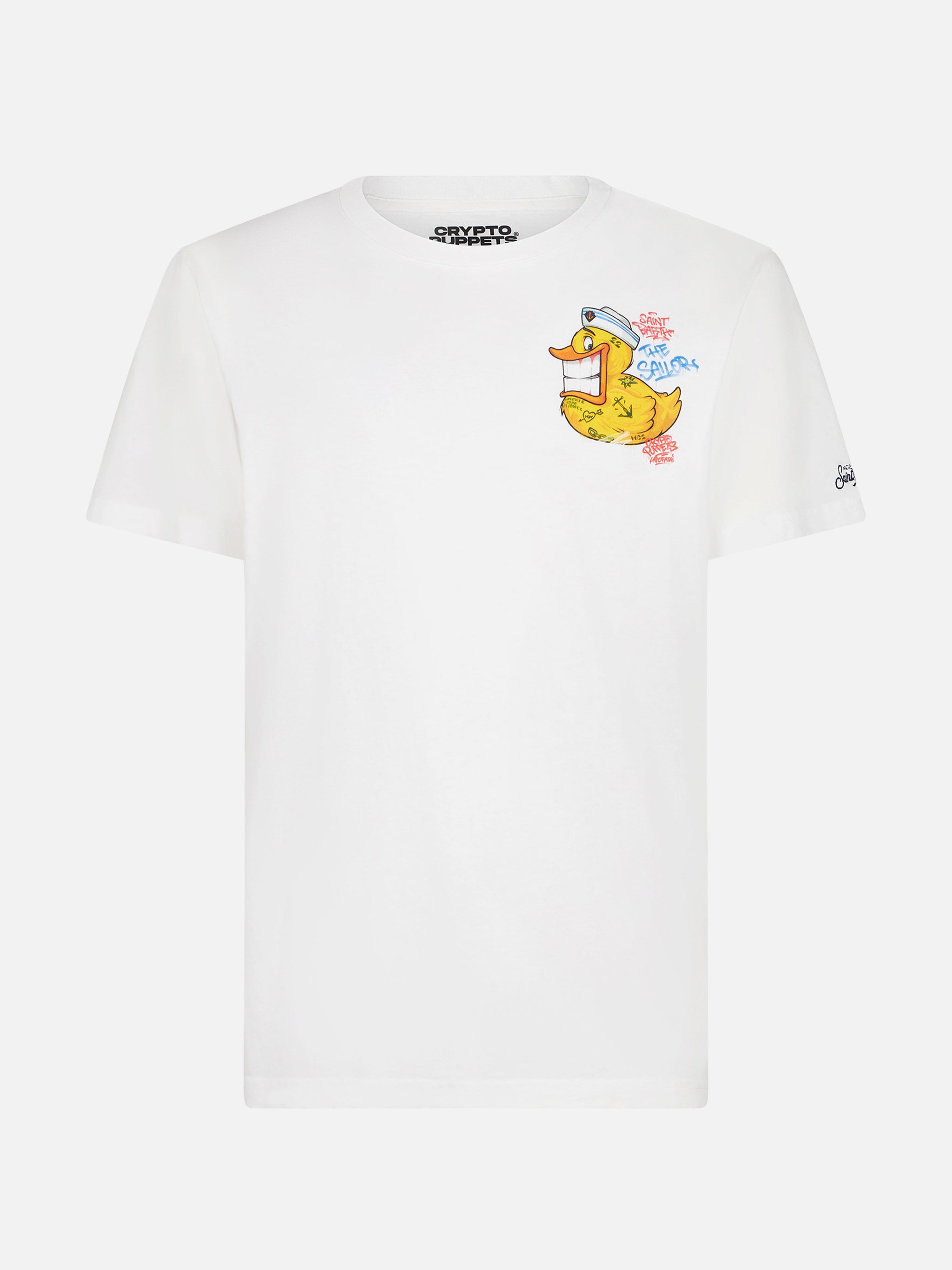 mc2-saint-barth-t-shirt-portofino-crypto-duck-special-edition-bianca-uomo image 1