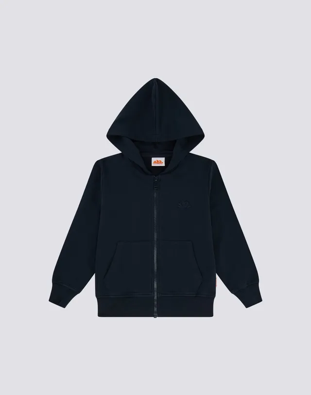 sundek-felpa-bambino-full-zip-con-cappuccio-in-cotone image 1