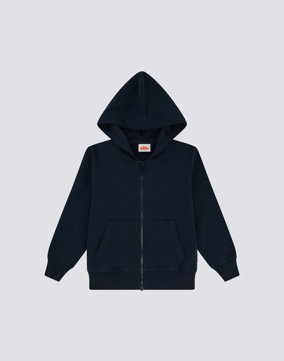 sundek-felpa-bambino-full-zip-con-cappuccio-in-cotone image 1
