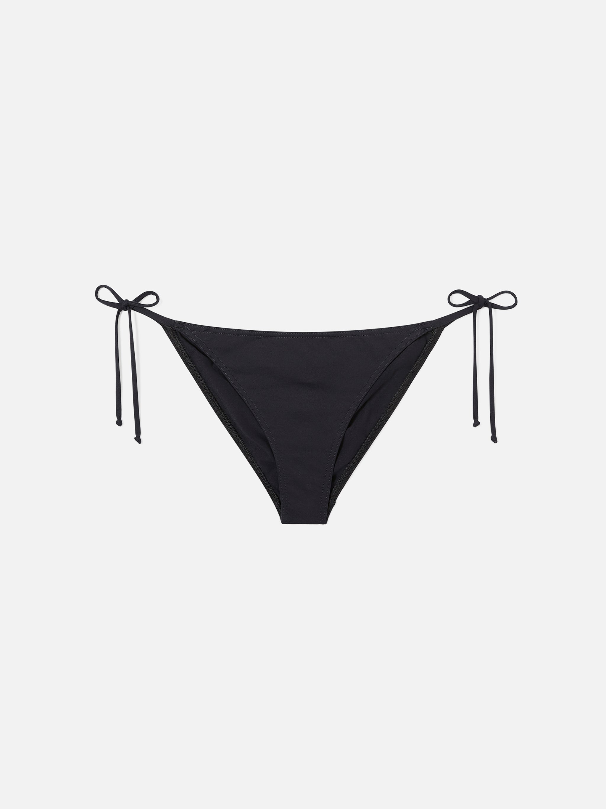 mc2-saint-barth-virgo-slip-mare-con-laccetti-nero-tinta-unita image 1