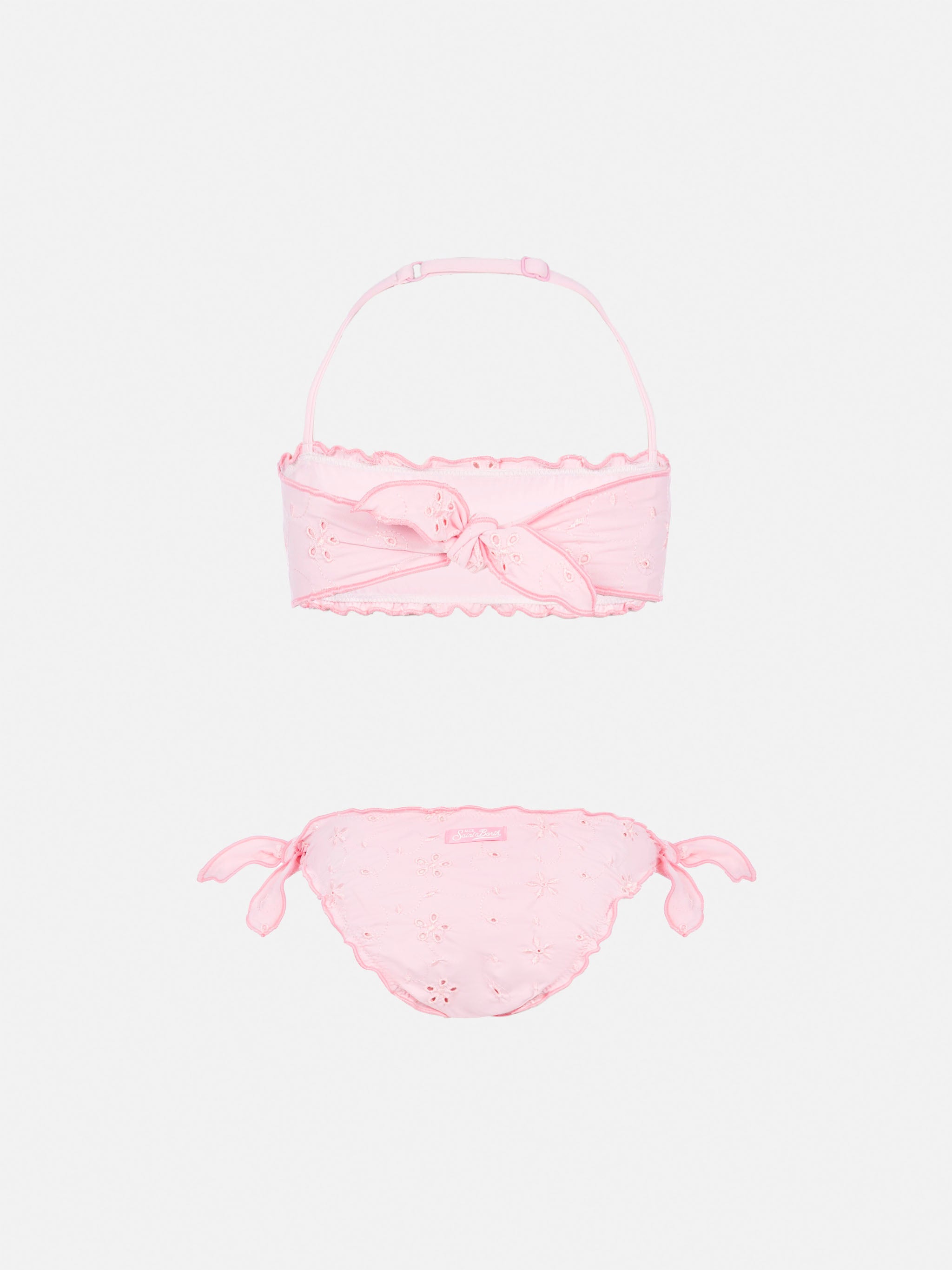 mc2-saint-barth-emy-bikini-bambina-a-fascia-pizzo-sangallo-rosa image 2