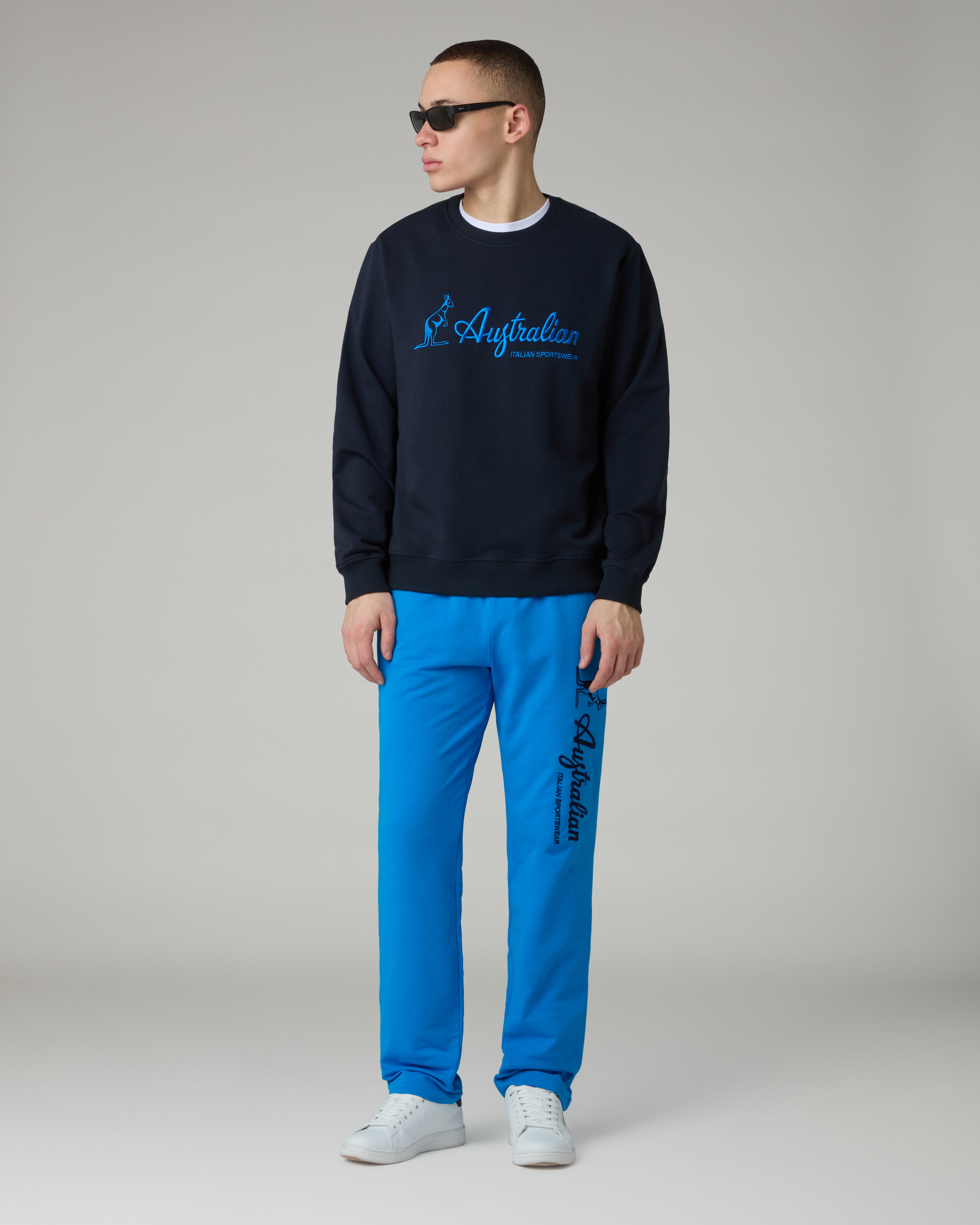 australian-statement-logo-crewneck-felpa-blu-navy image 2