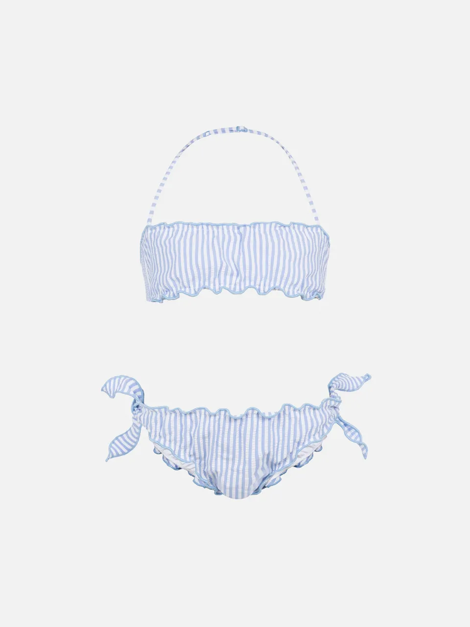 bikini-emy-a-fascia-classico-in-seersucker-con-stampa-a-righe-mc2-saint-barth image 1