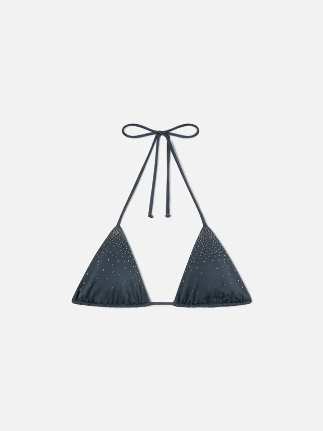 mc2-saint-barth-top-bikini-annabelle-triangolo-grigio-con-strass-applicati image 1