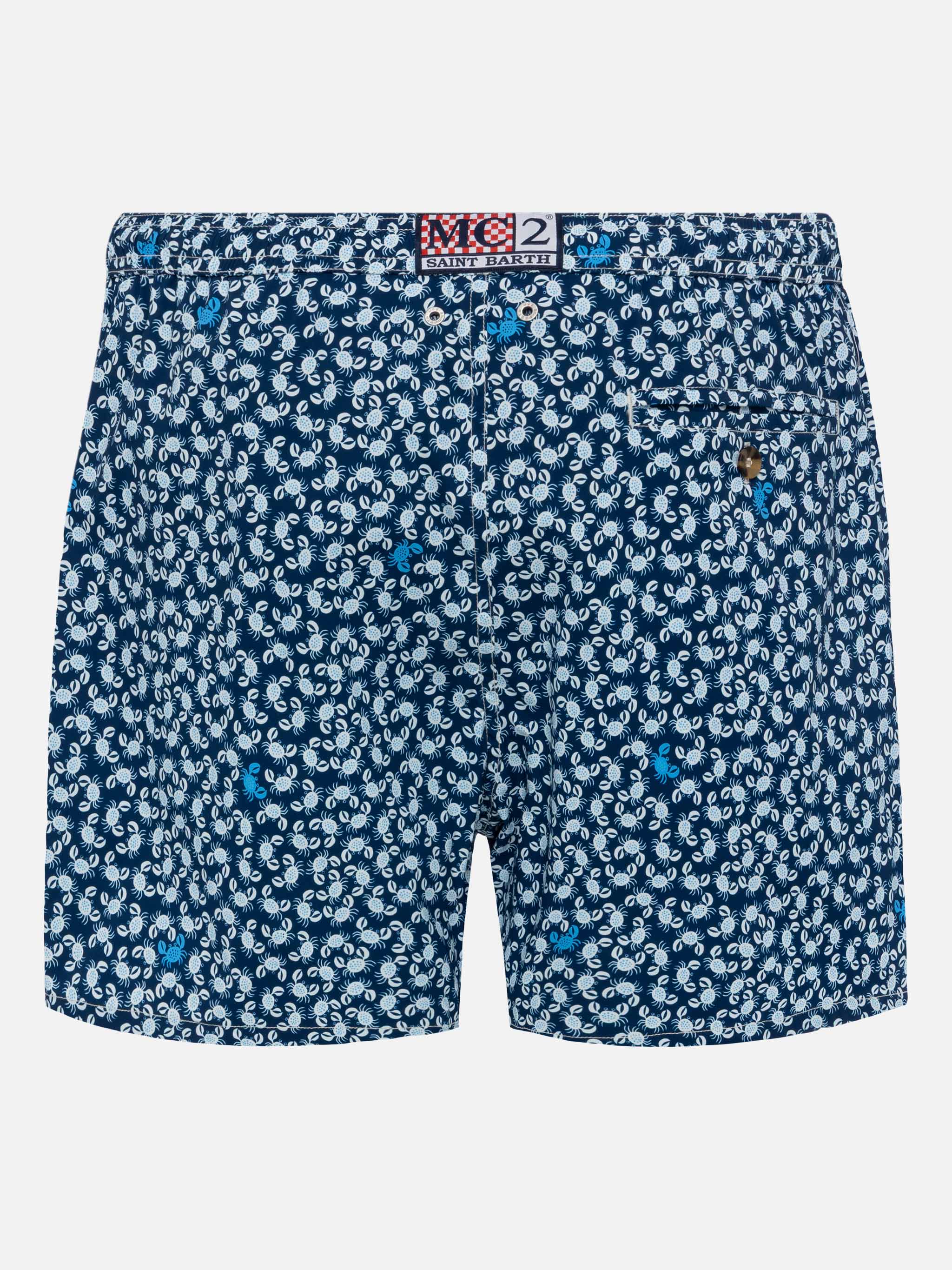 mc2-saint-barth-comfort-light-costume-da-bagno-uomo-con-stampa-granchi-blu-navy image 2