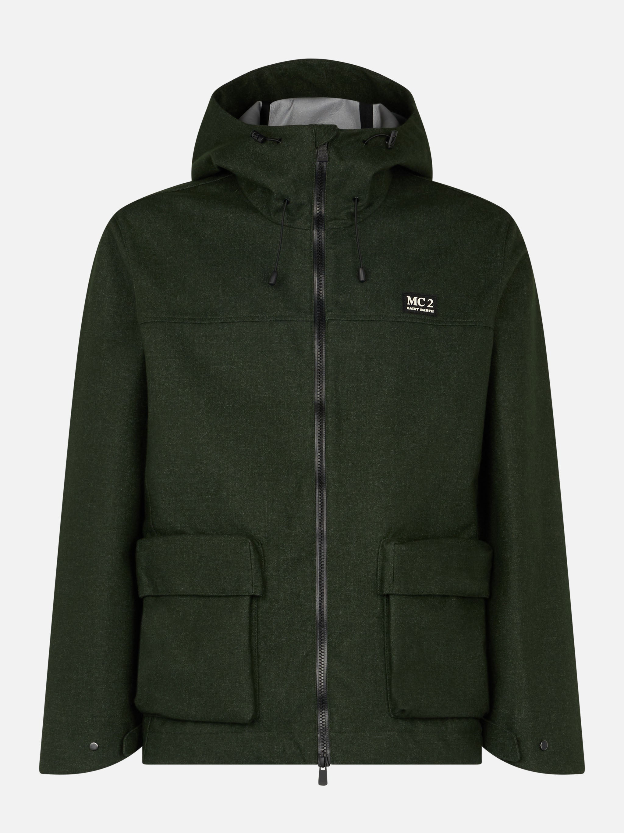 mc2-saint-barth-kauris-pocket-giacca-antivento-con-cappuccio-verde-militare image 5