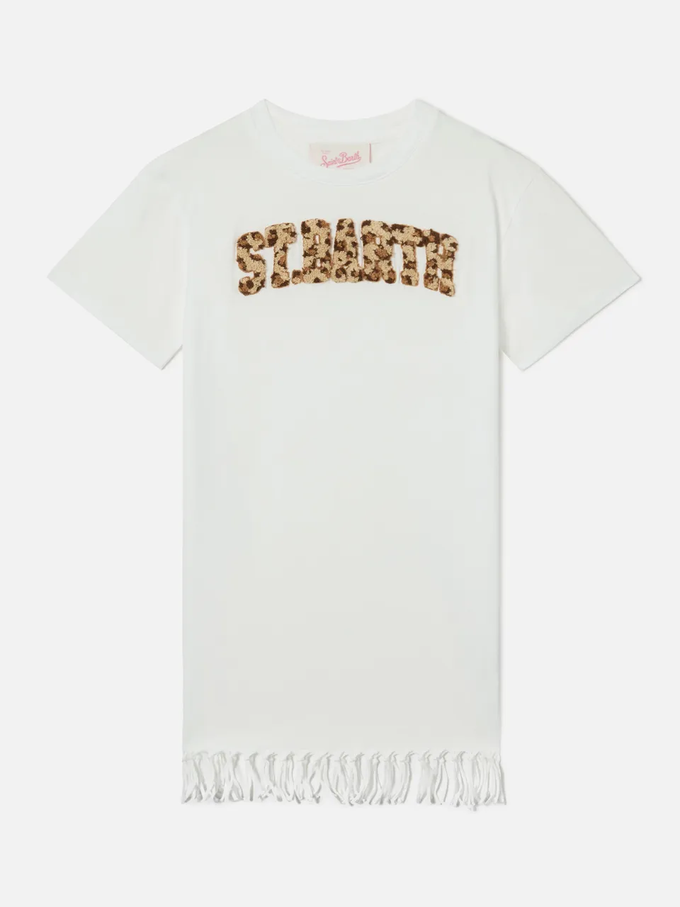 mc2-saint-barth-abbey-abito-bambina-cotone-organico-bianco-logo-leopardato image 1