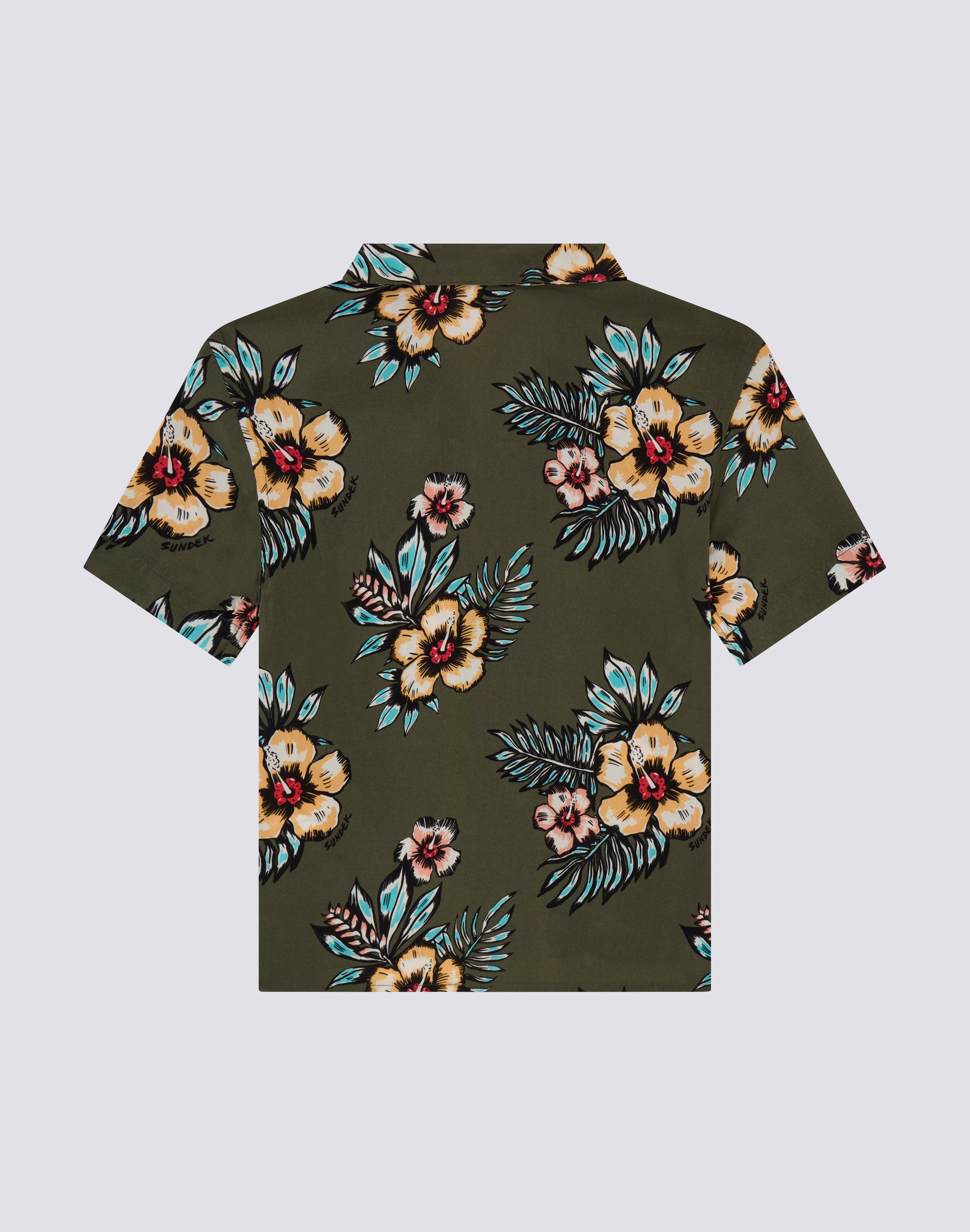 sundek-camicia-bambino-bowling-stampa-floreale-in-viscosa-popeline image 2