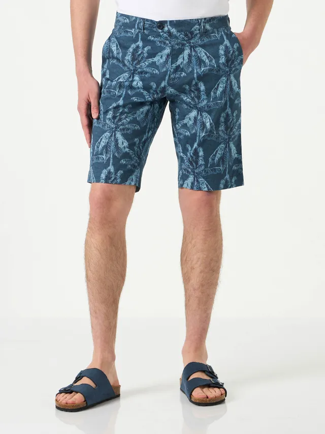 mc2-saint-barth-bermuda-royal-uomo-stampa-palme-blu image 1