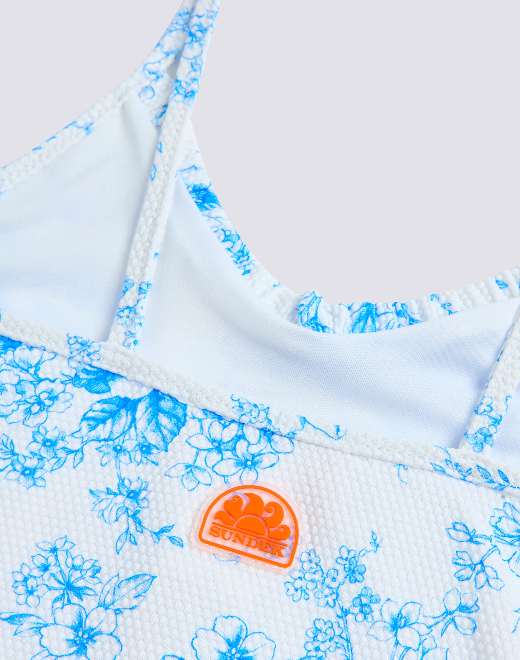 sundek-costume-intero-bambina-stampa-rose-de-joie-scollo-a-v image 3