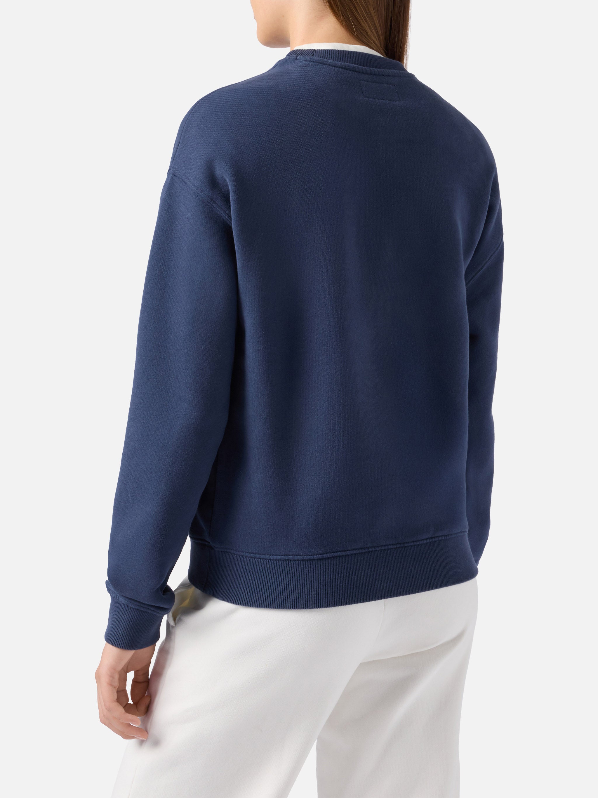mc2-saint-barth-stardust-felpa-cotone-blu-donna-st-barth-sport-club image 3