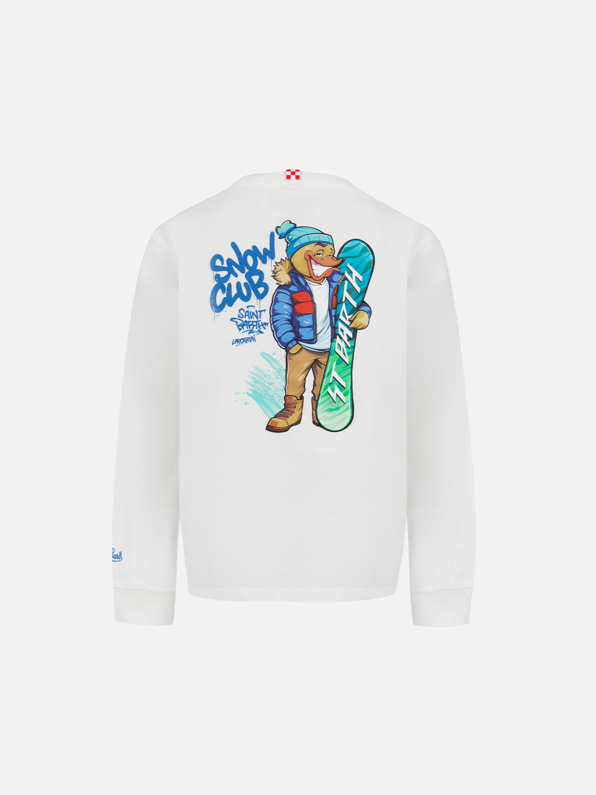 mc2-saint-barth-t-shirt-bambino-luton-in-cotone-pesante-bianca-crypto-puppets image 2