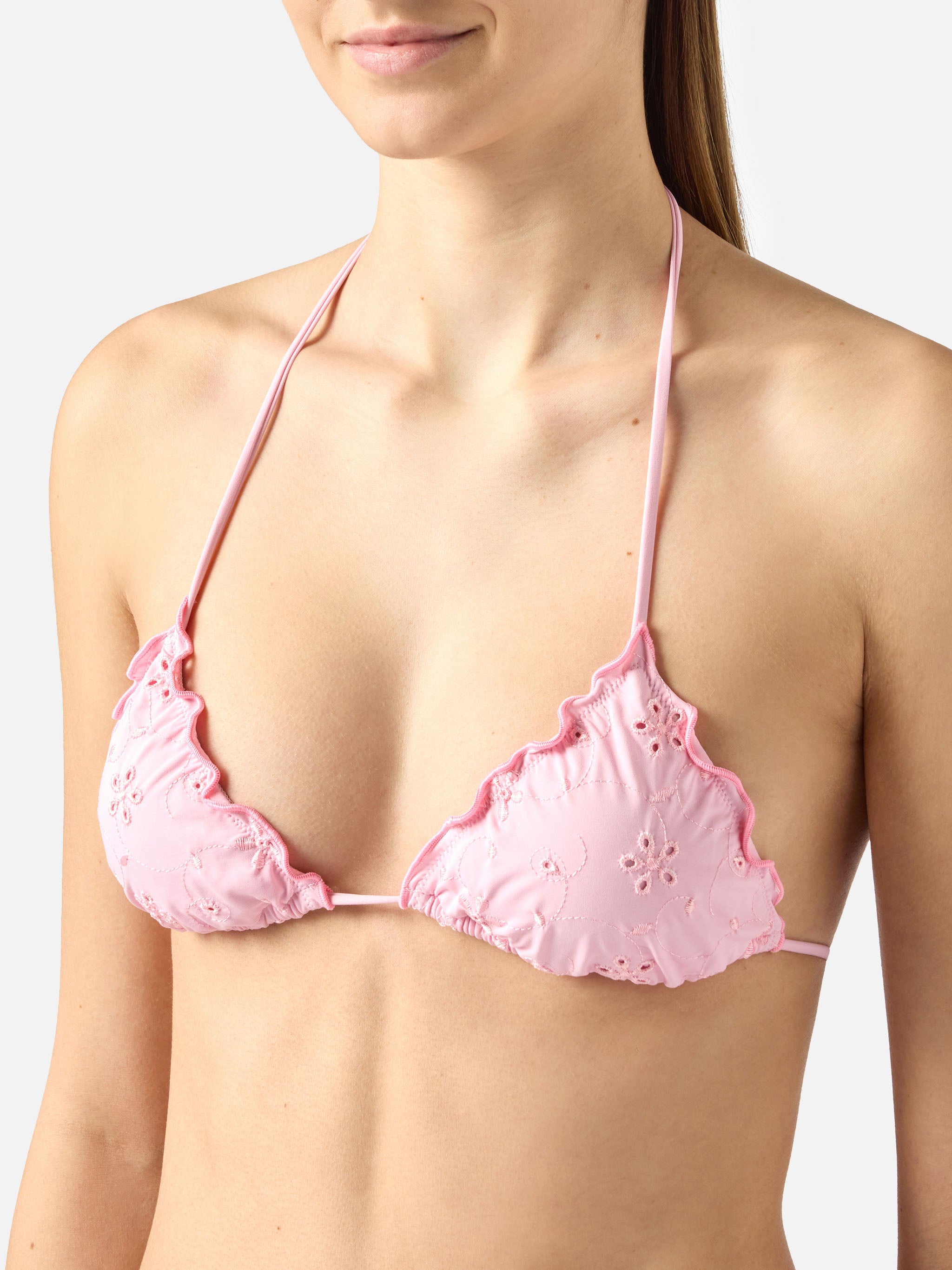 mc2-saint-barth-bikini-sarius-due-pezzi-triangolo-in-sangallo-rosa image 4