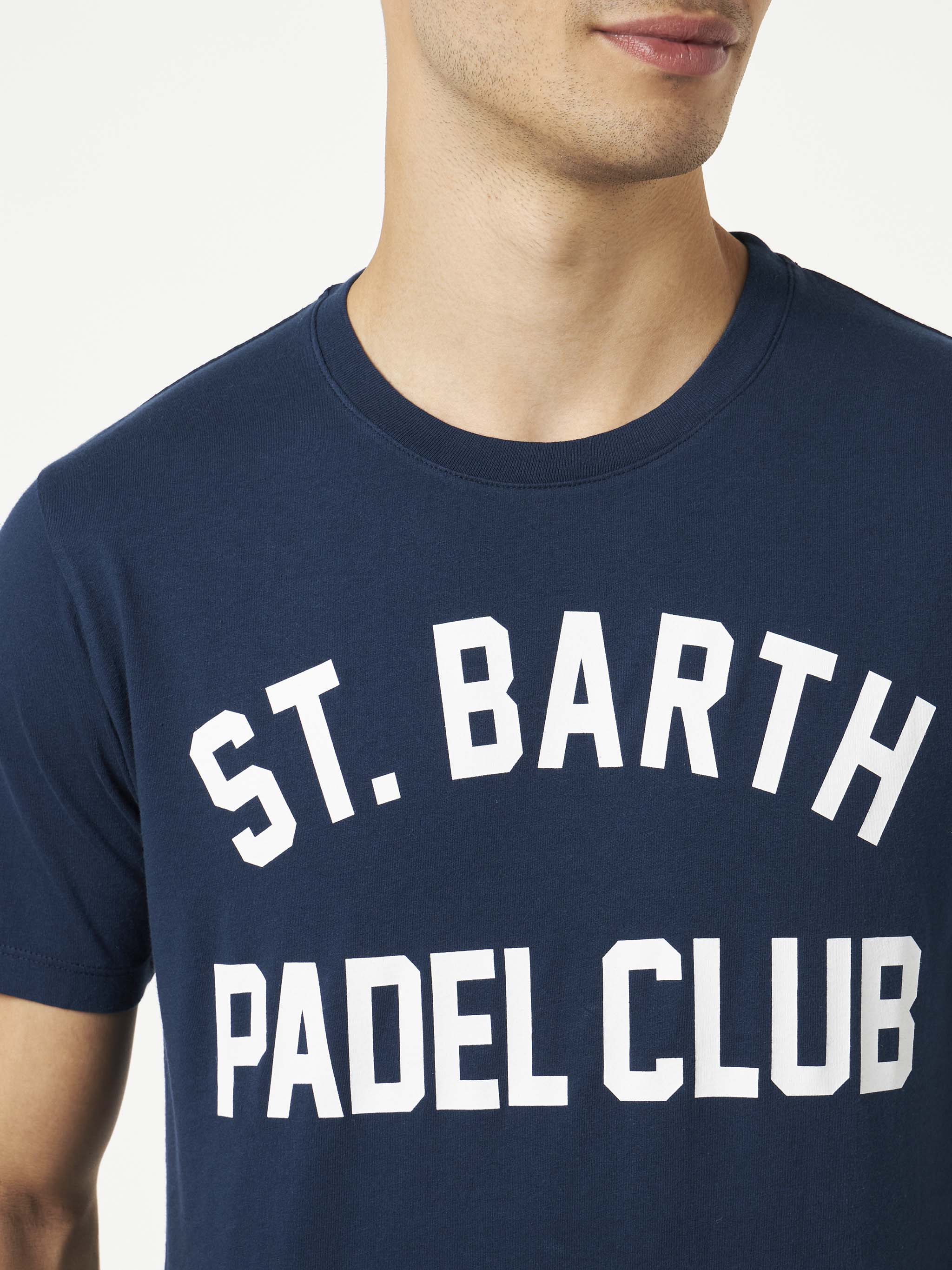 t-shirt-uomo-mc2-saint-barth-jack-st-barth-padel-club-blu-navy-con-trattamento-v image 2
