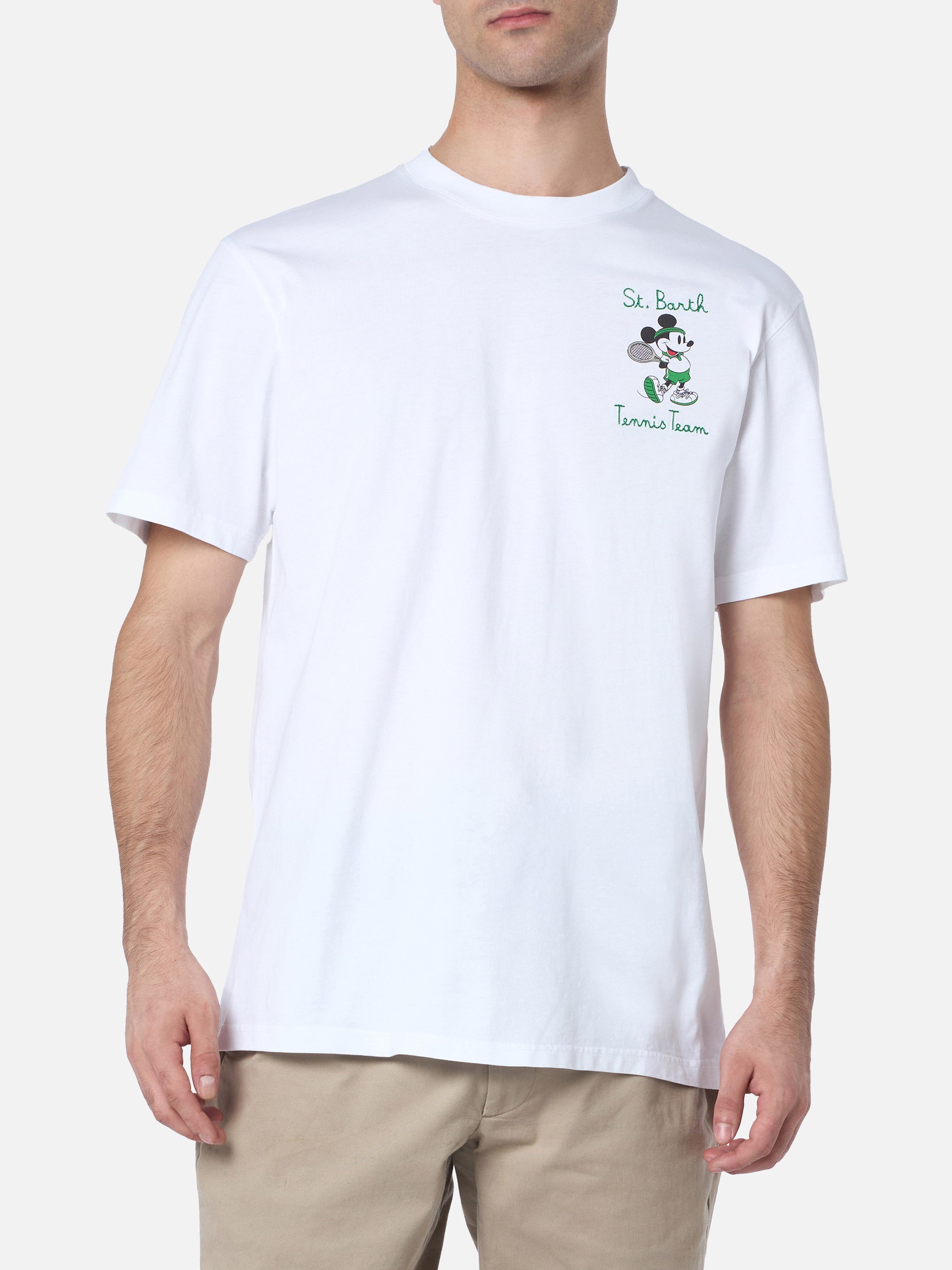 mc2-saint-barth-t-shirt-man-uomo-bianca-disney-mickey-special-edition image 3