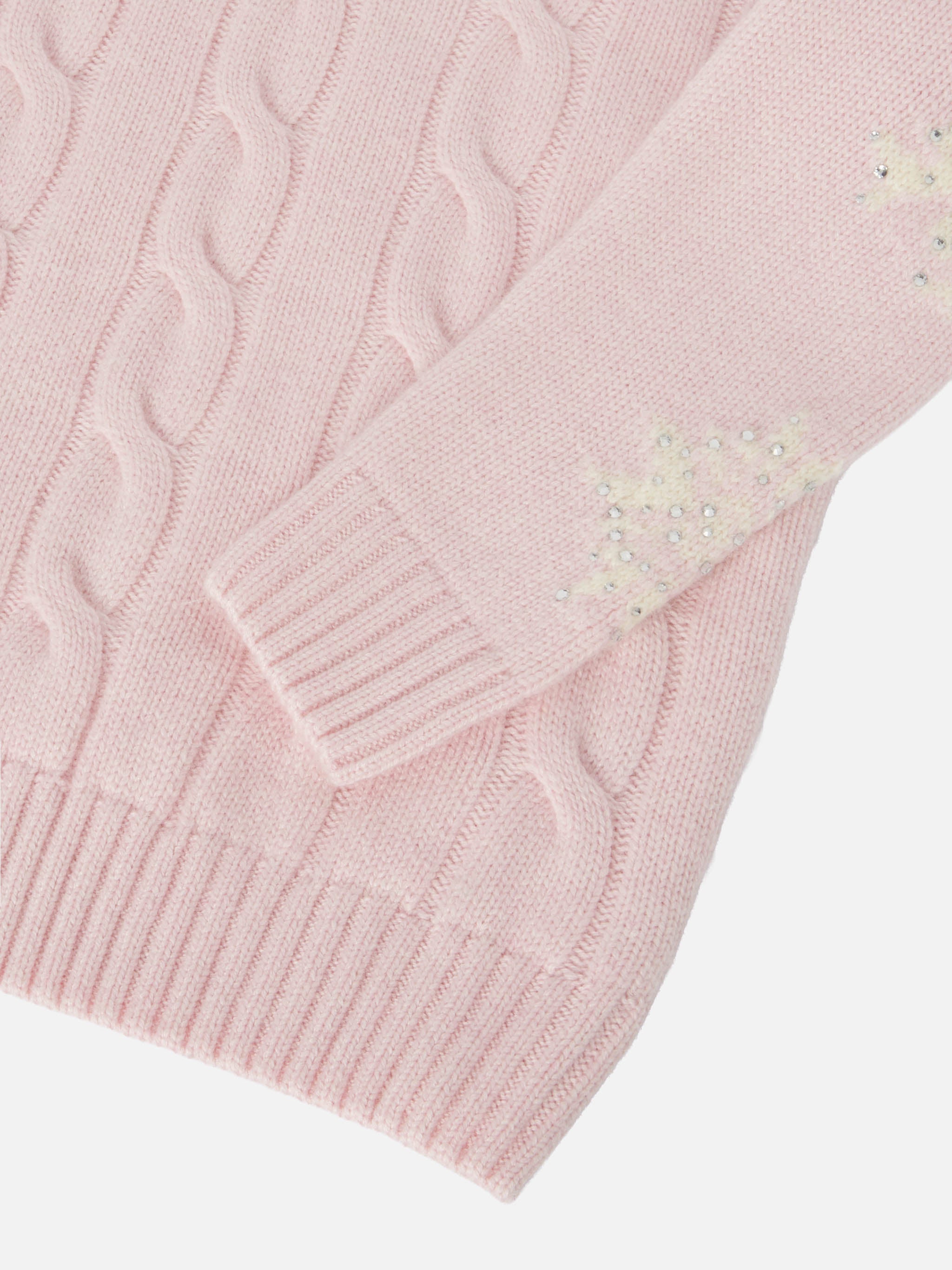 dolcevita-a-trecce-mc2-saint-barth-adler-jr-per-bambina-lana-e-cashmere-rosa-con image 4
