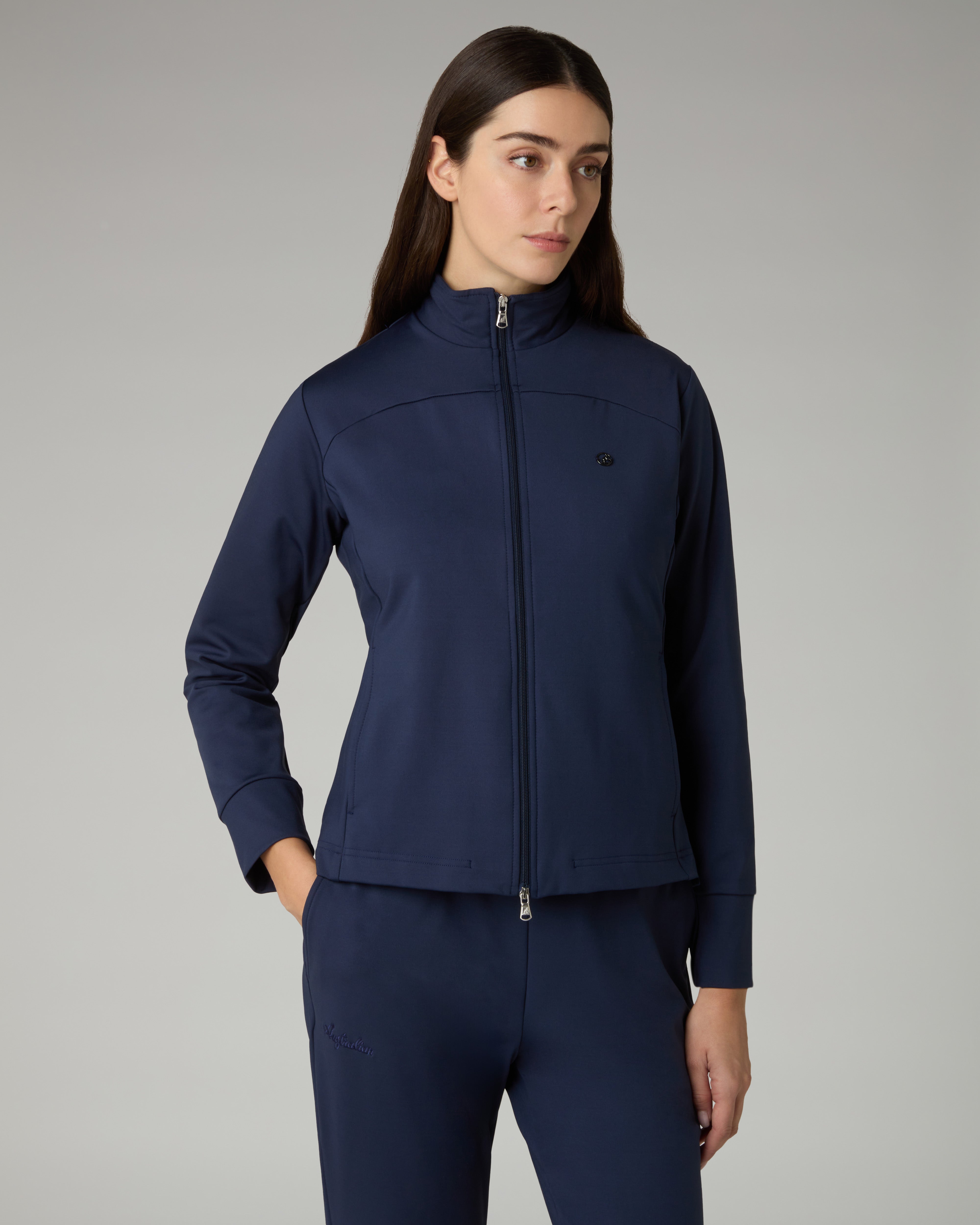 australian-essential-tracksuit-tuta-blu-inchiostro-silky-touch image 3