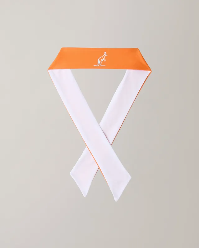 australian-bi-color-sweatband-fascia-tennis-bicolore-arancio-acceso image 1